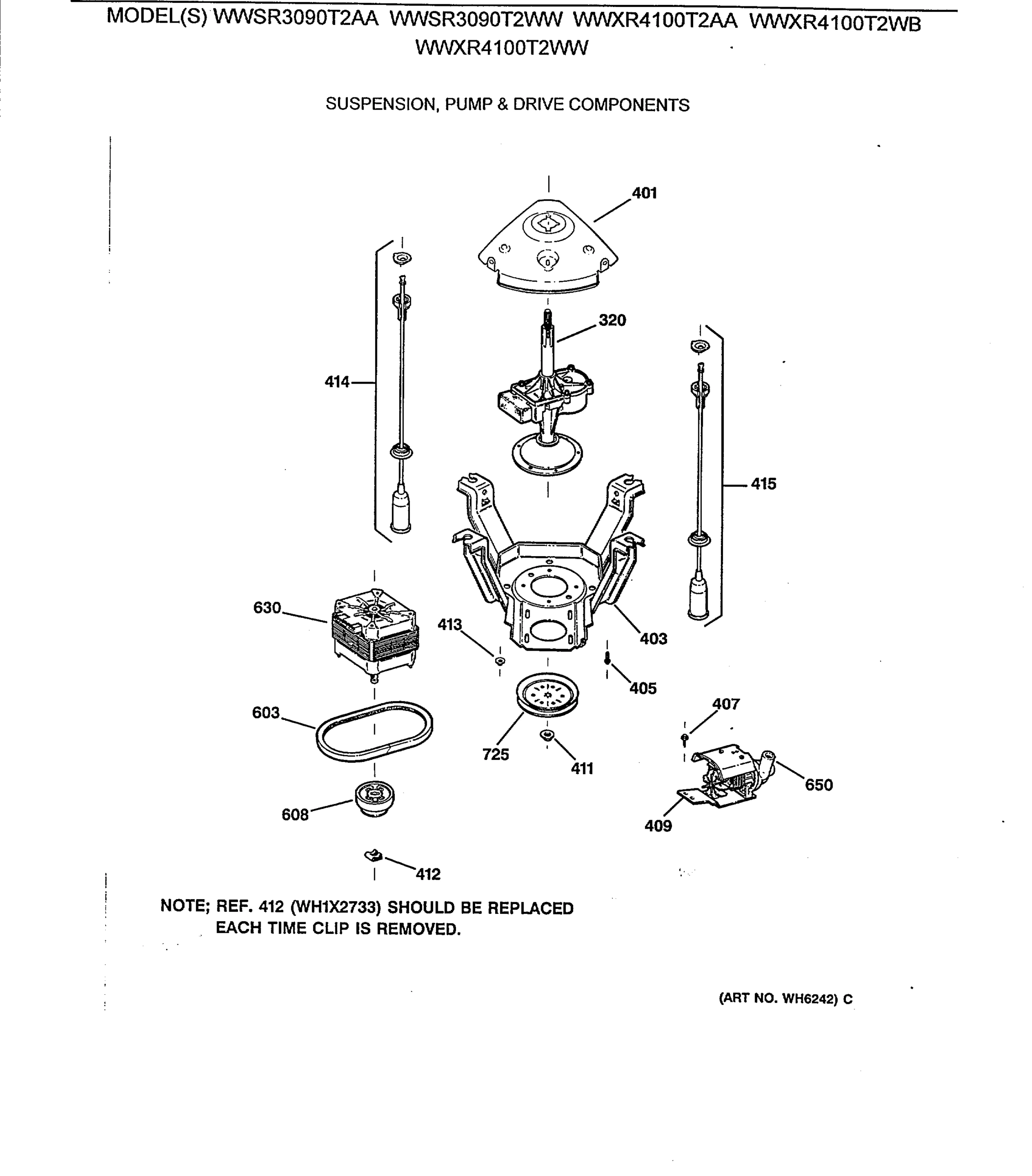 SUSPENSION, PUMP & DRIVE COMPONENTS