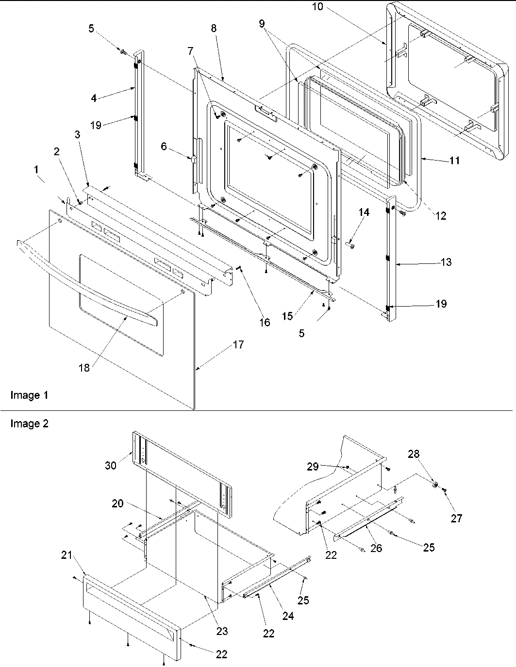 04 - Oven Door and Storage Drawer