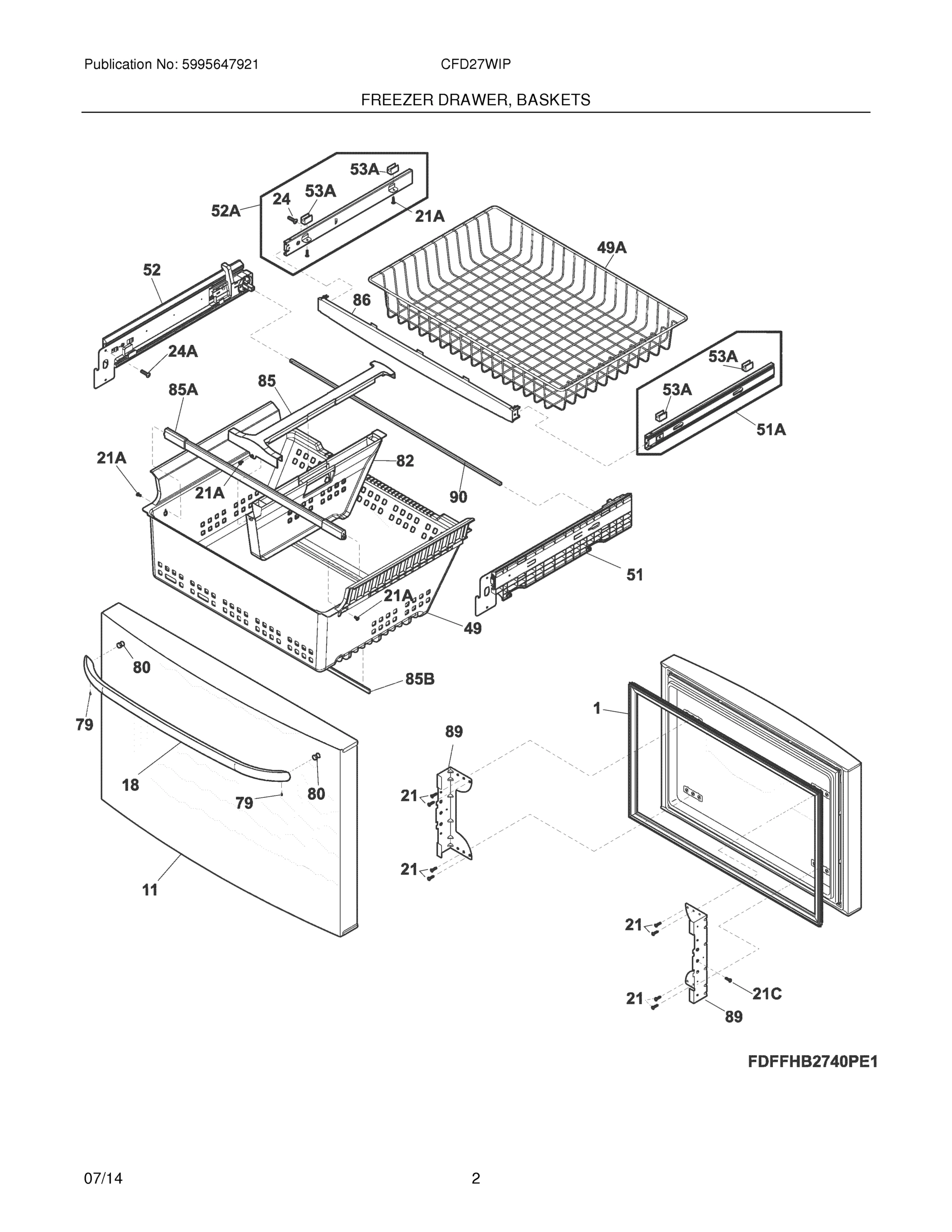 03 - FREEZER DRAWER, BASKETS