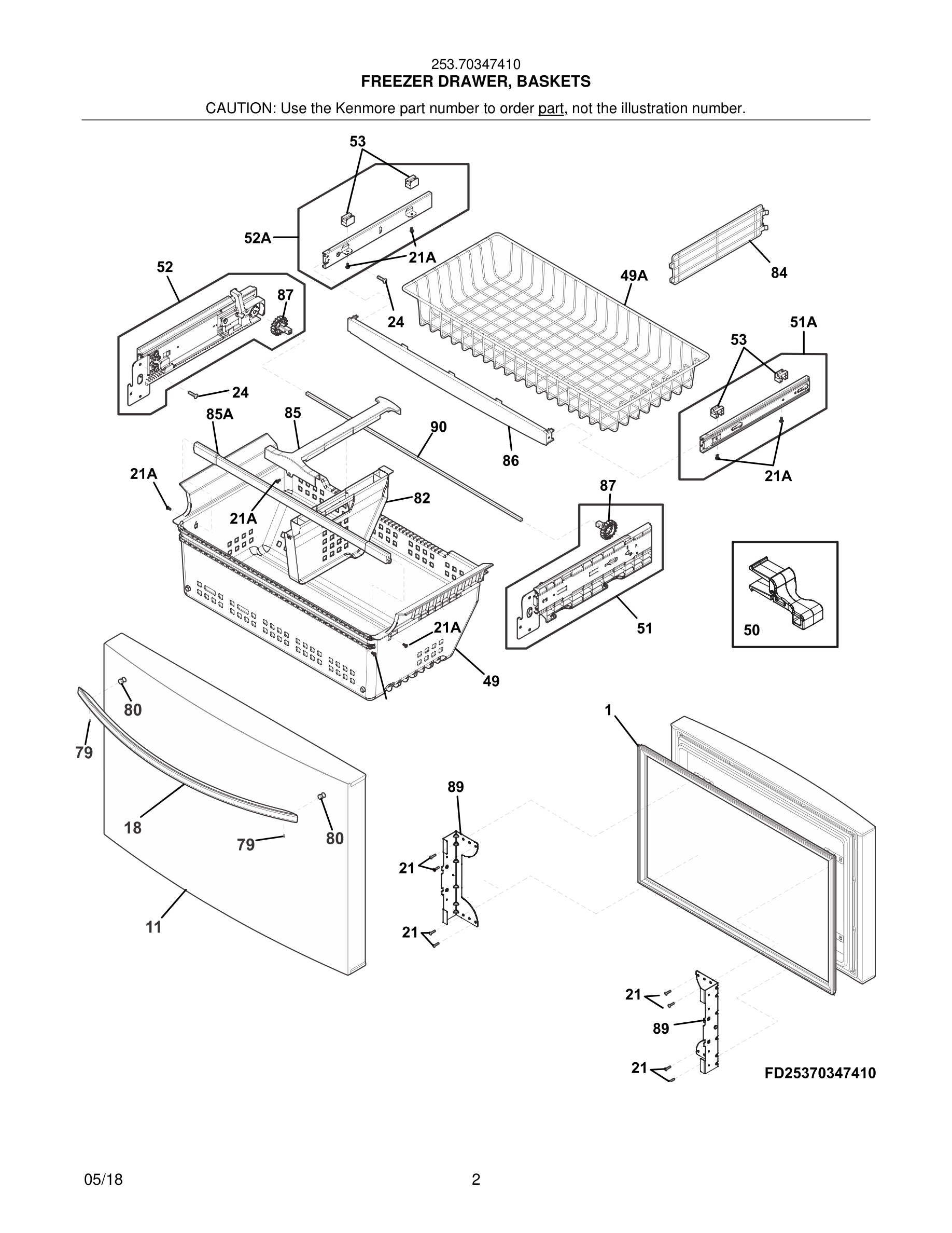 03 - FREEZER DRAWER, BASKETS