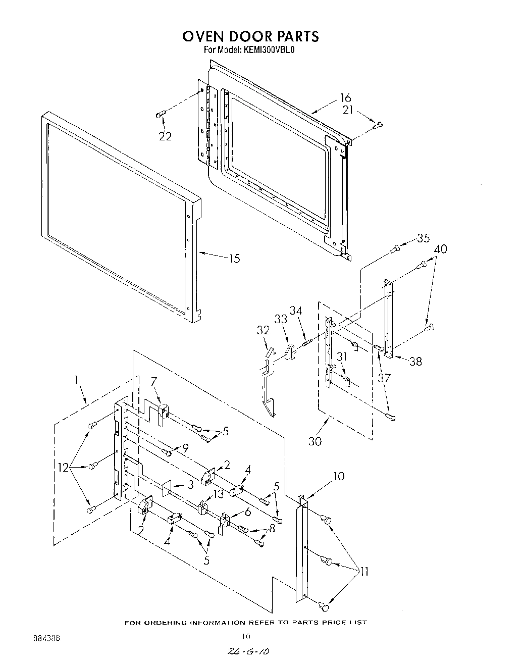 06 - MICROWAVE OVEN DOOR , LITERATURE AND OPTIONAL