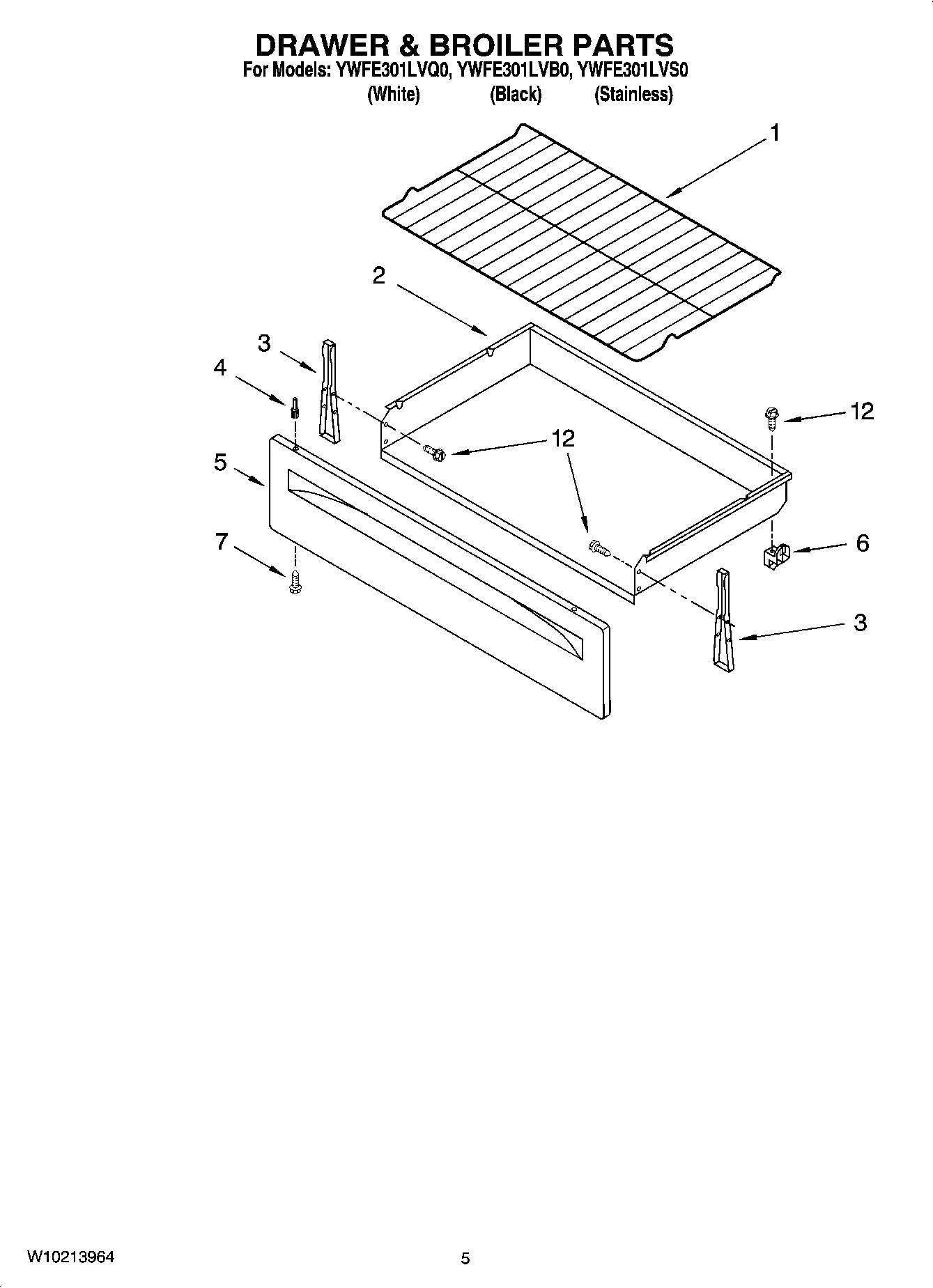 04 - DRAWER & BROILER PARTS