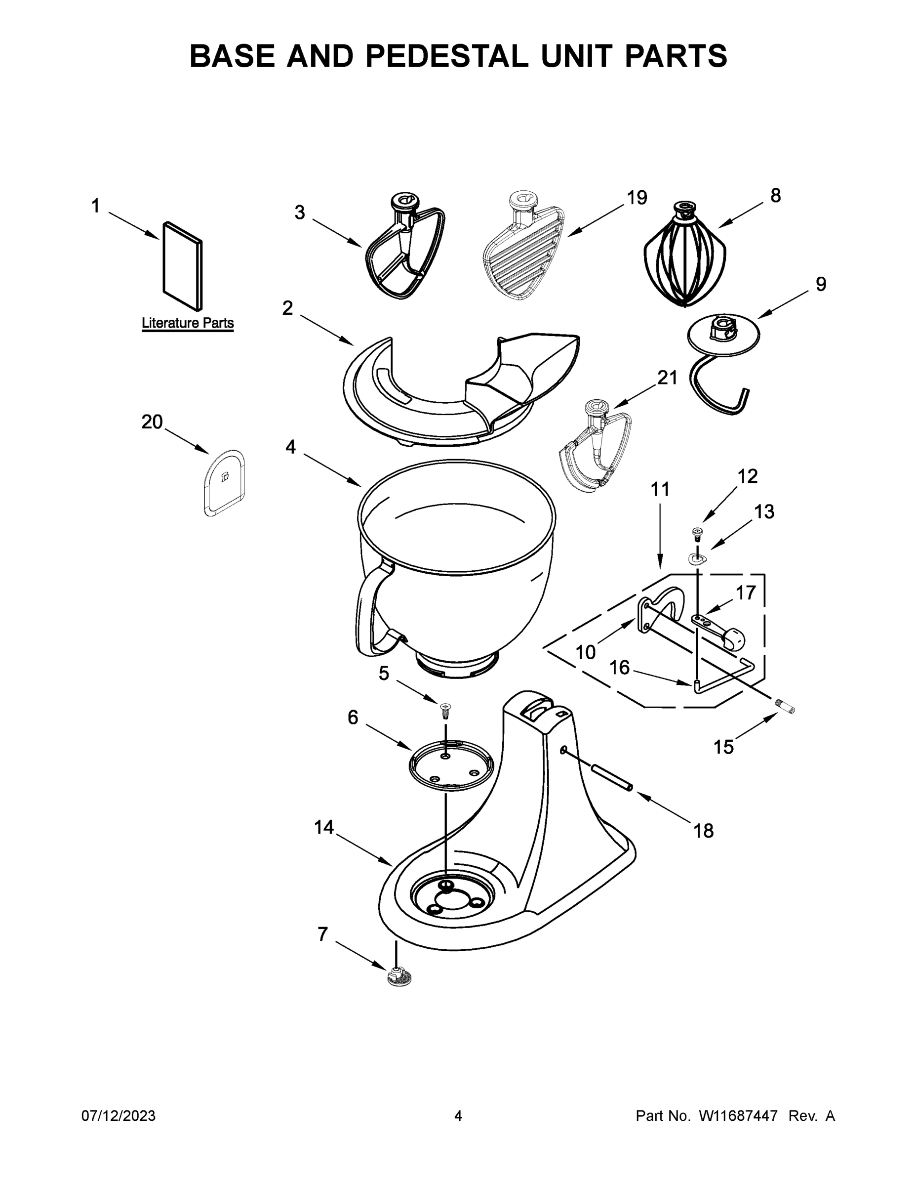 03 - BASE AND PEDESTAL UNIT PARTS