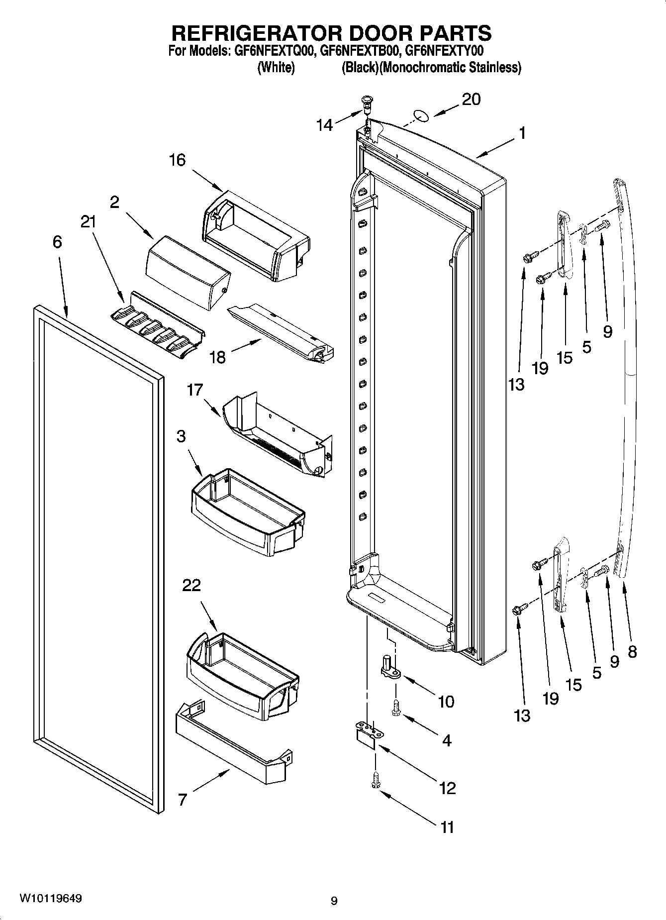 06 - REFRIGERATOR DOOR PARTS
