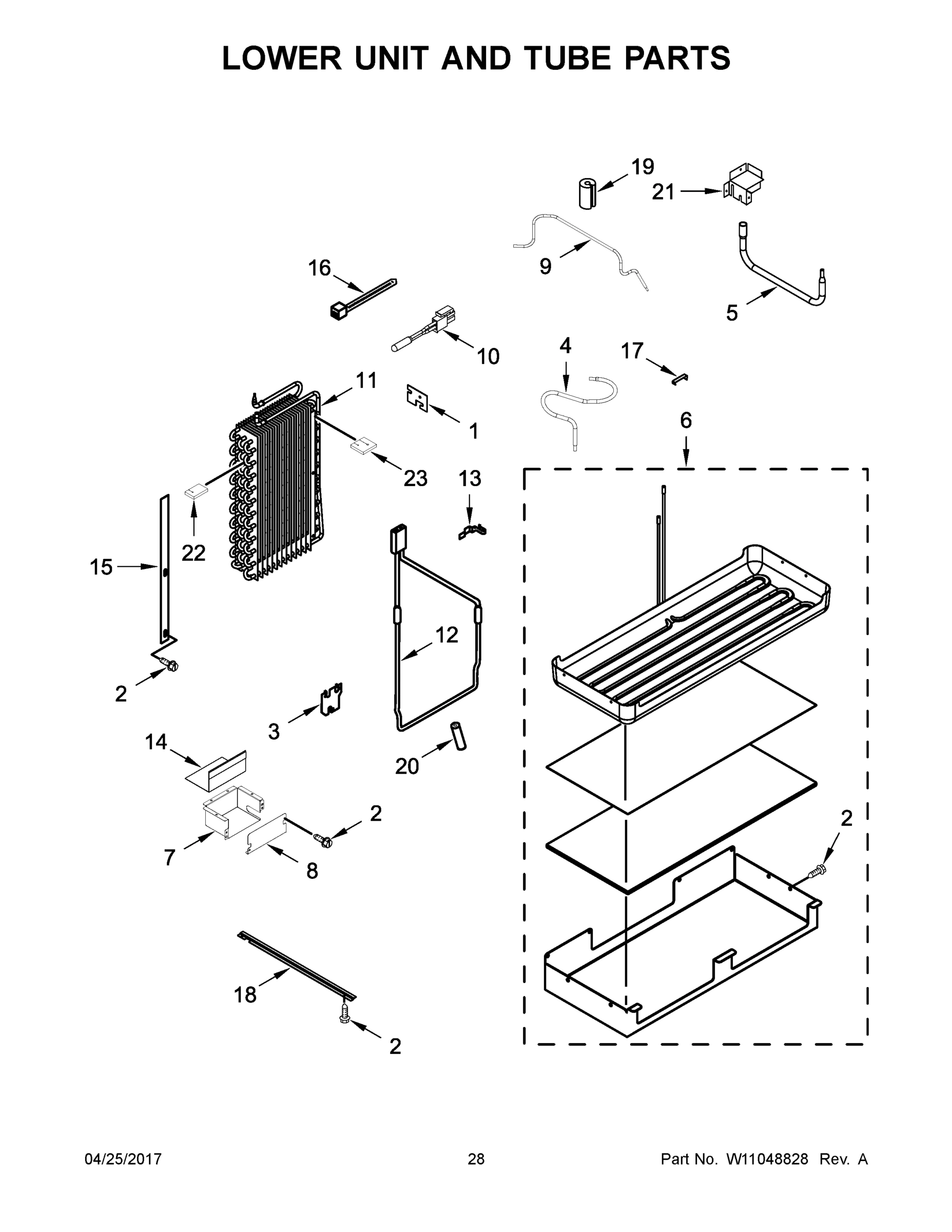 15 - LOWER UNIT AND TUBE PARTS
