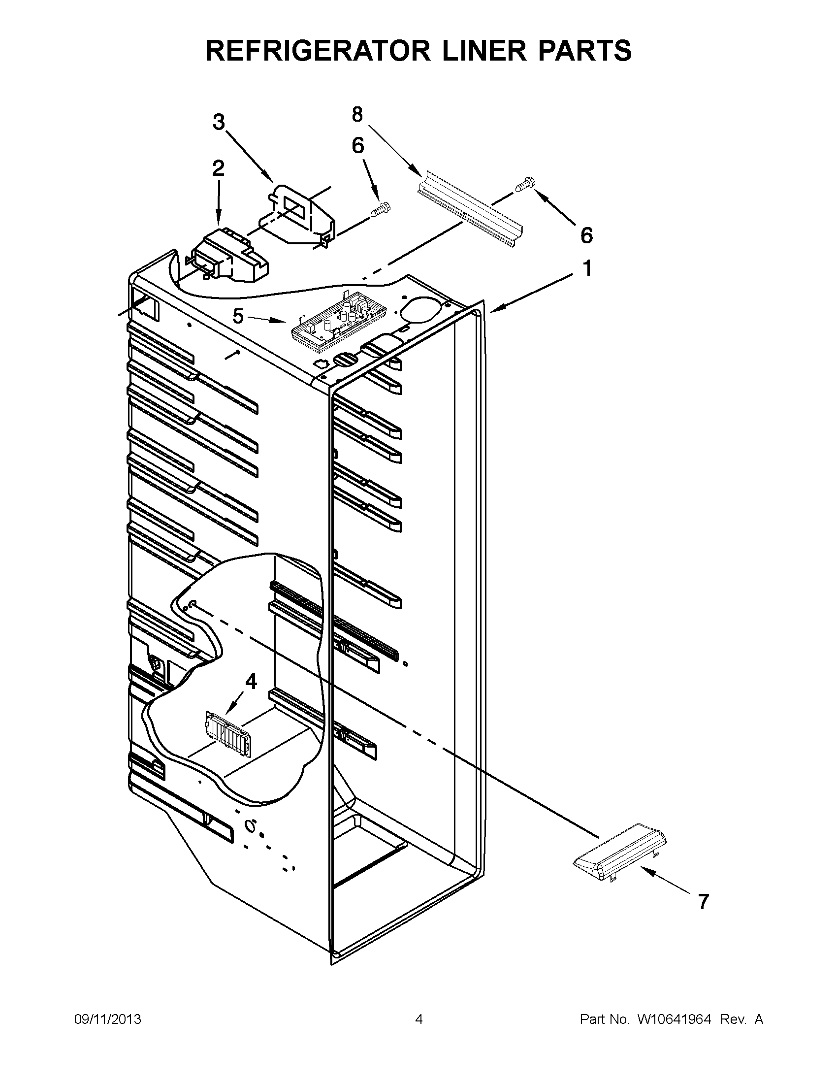 03 - REFRIGERATOR LINER PARTS