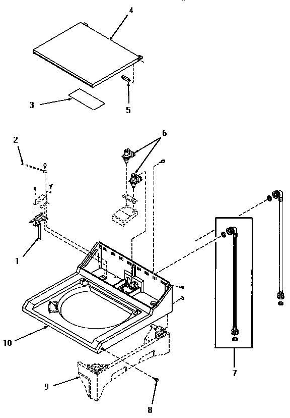 02 - CAB TOP, LID, SWITCH, INLET VLV & HOSES