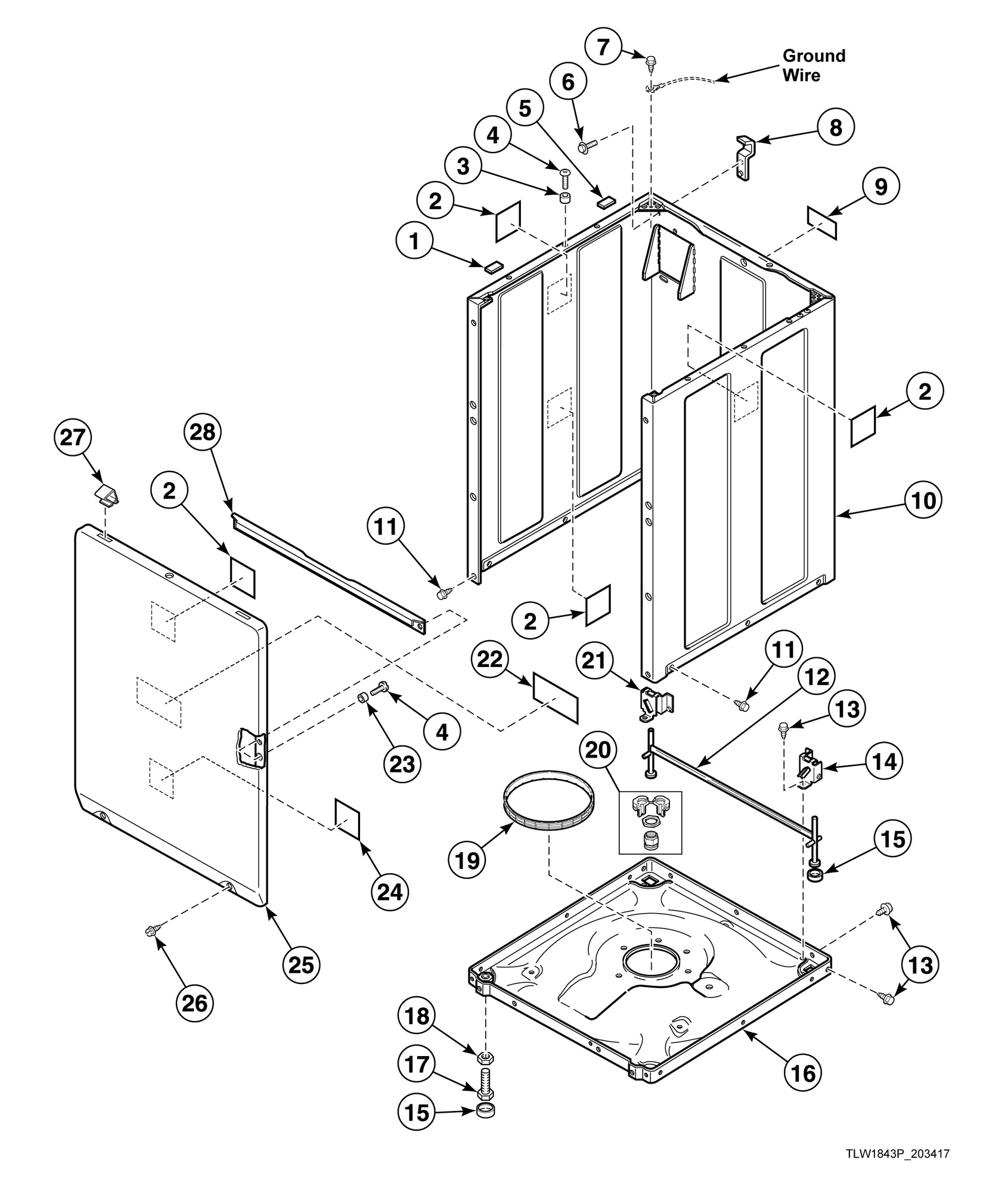 Front Panel, Base Assembly and Cabinet Kit