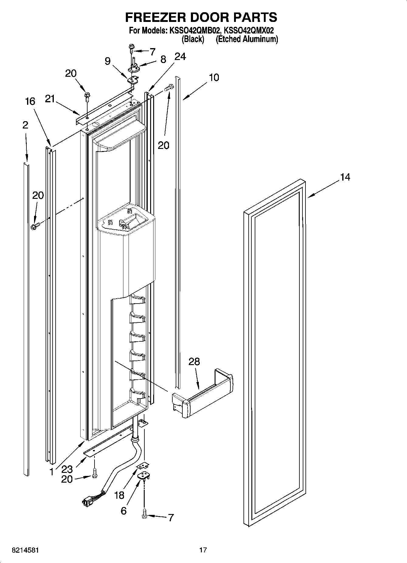 11 - FREEZER DOOR PARTS