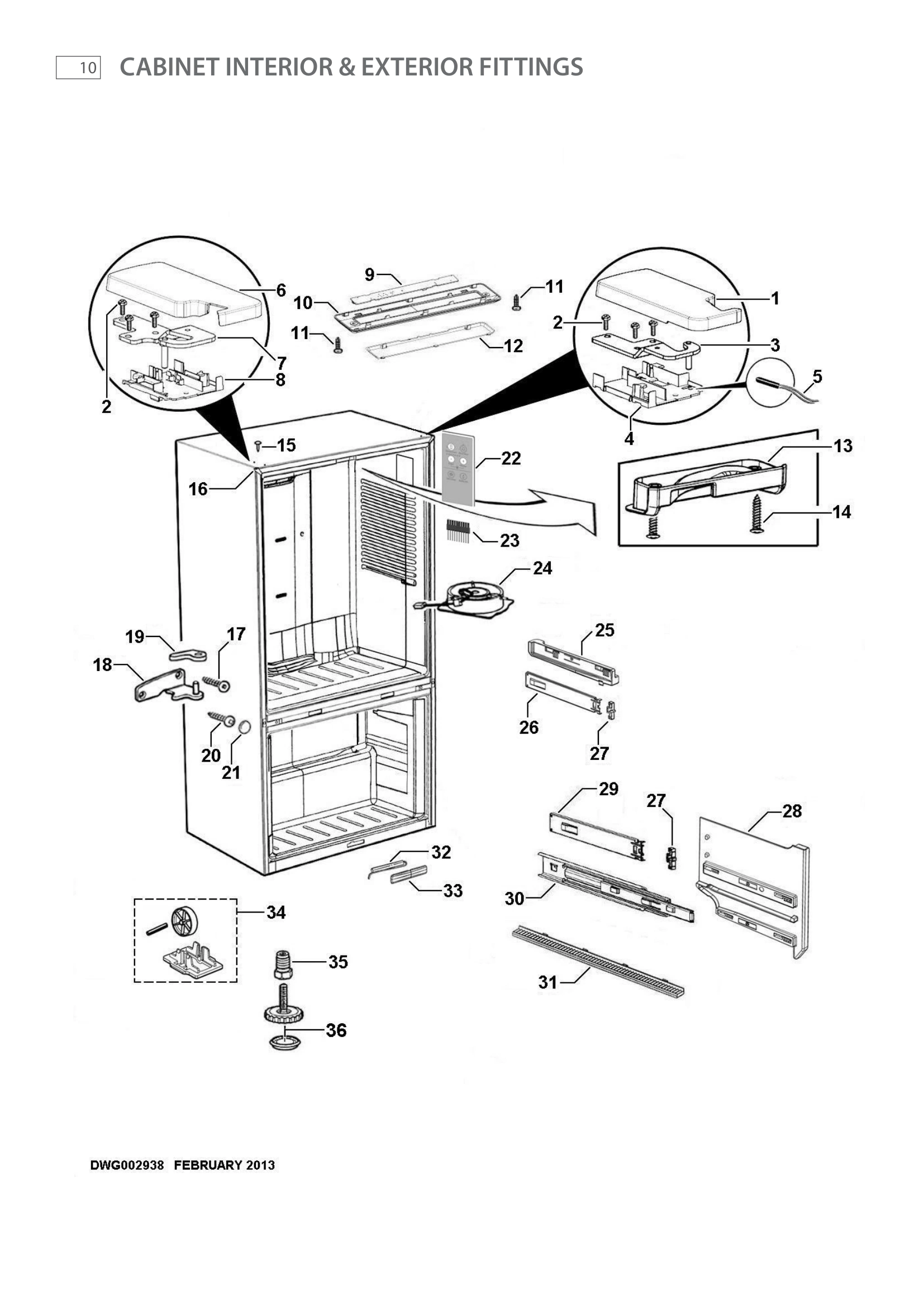CABINET INTERIOR & EXTERIOR FITTINGS