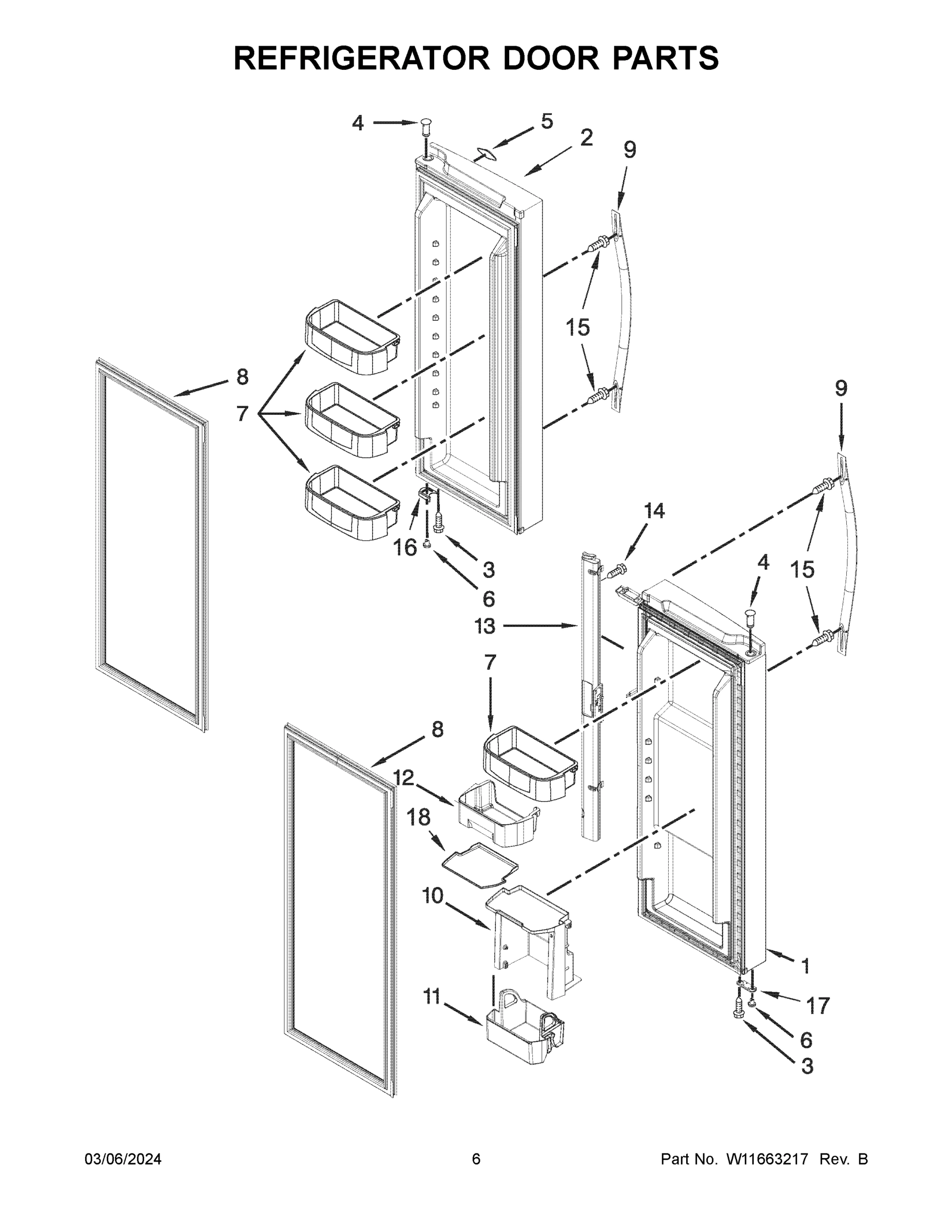 04 - REFRIGERATOR DOOR PARTS