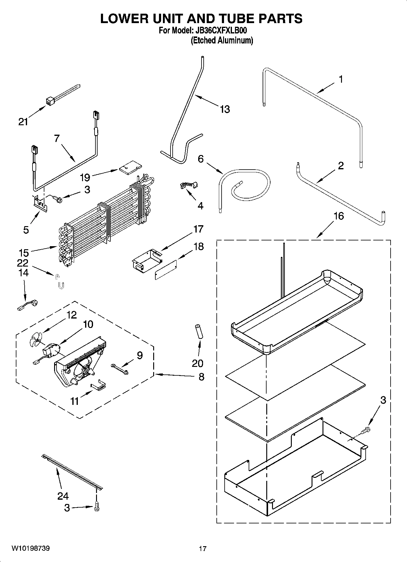 10 - LOWER UNIT AND TUBE PARTS