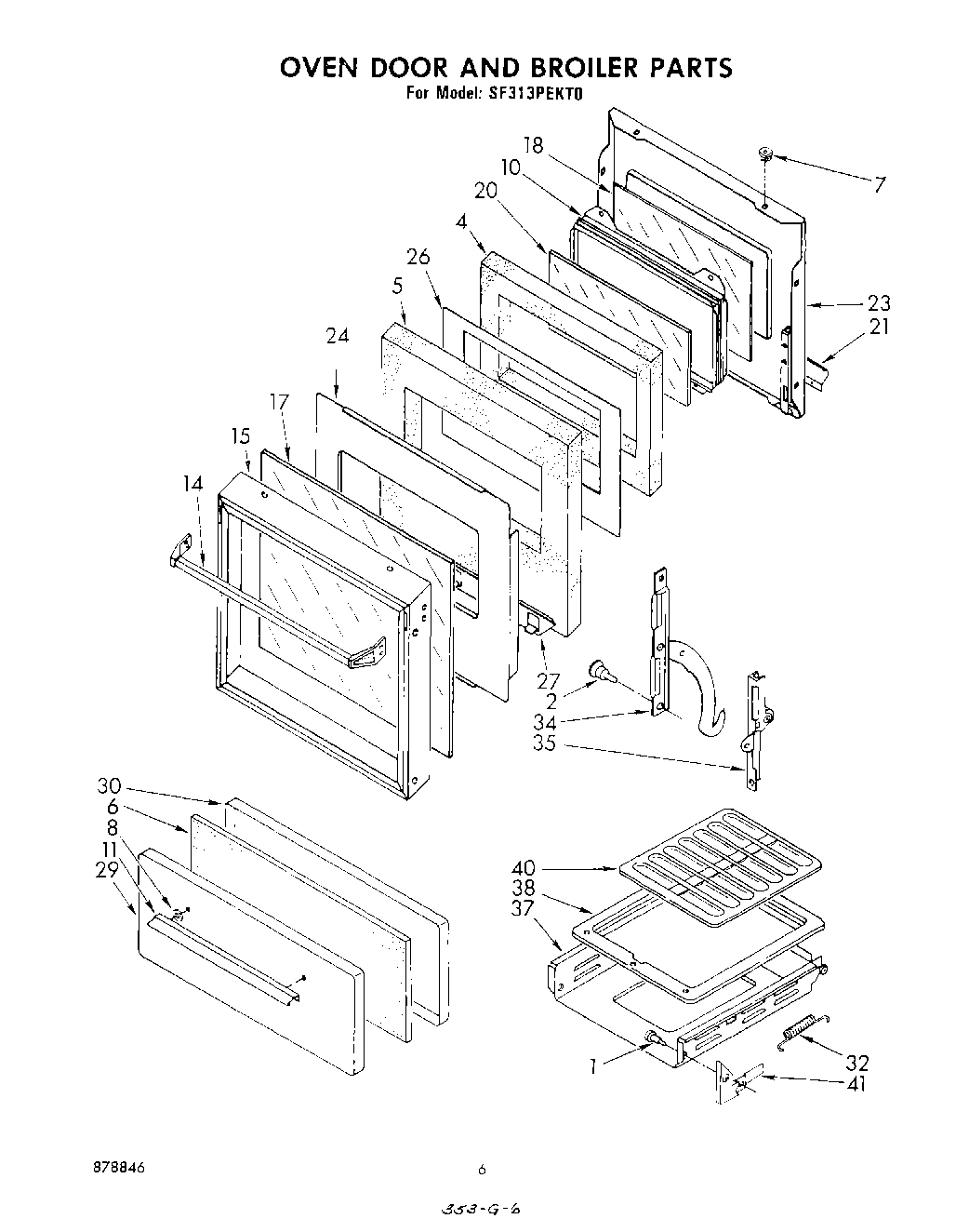 04 - OVEN DOOR AND BROILER
