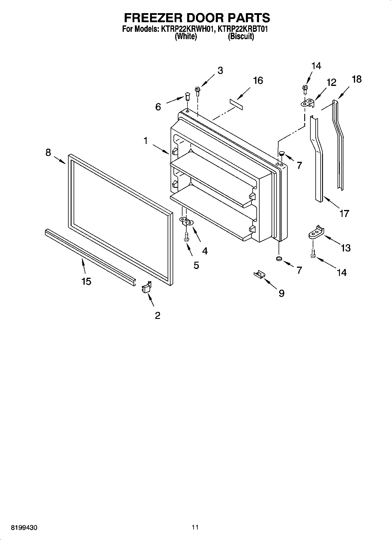 06 - FREEZER DOOR PARTS, OPTIONAL PARTS