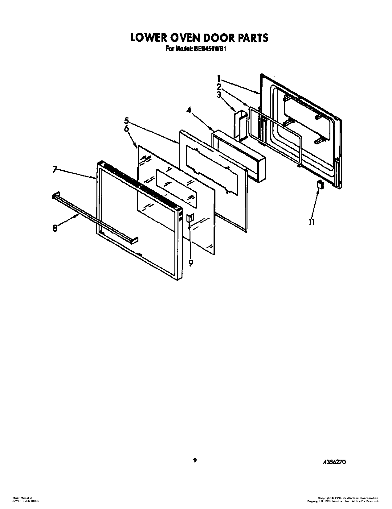 08 - LOWER OVEN DOOR