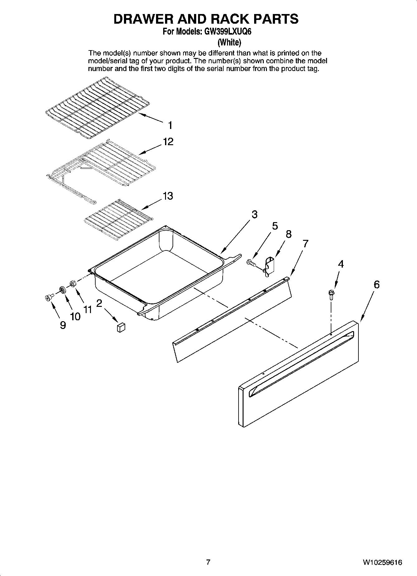 05 - DRAWER AND RACK PARTS