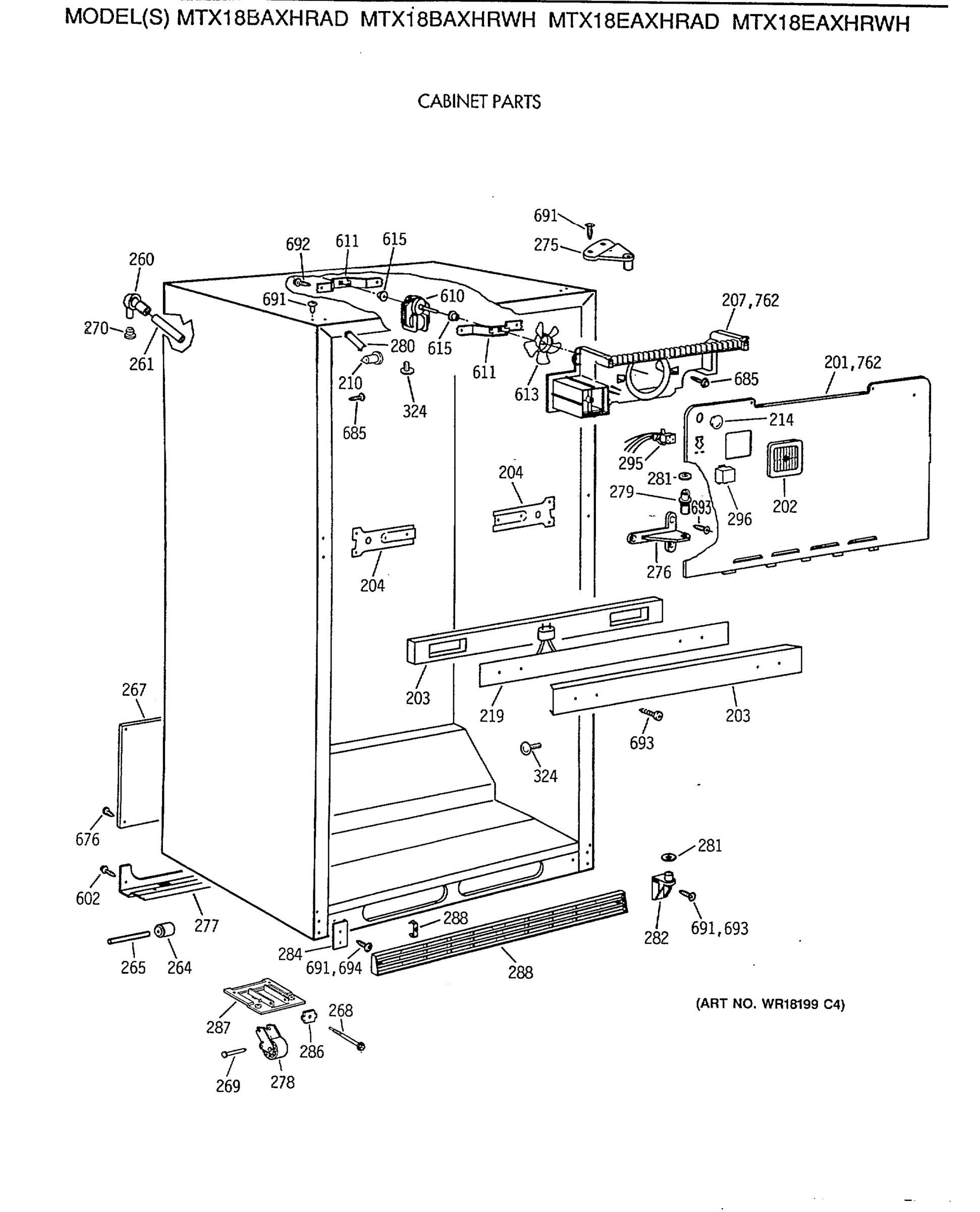 CABINET PARTS