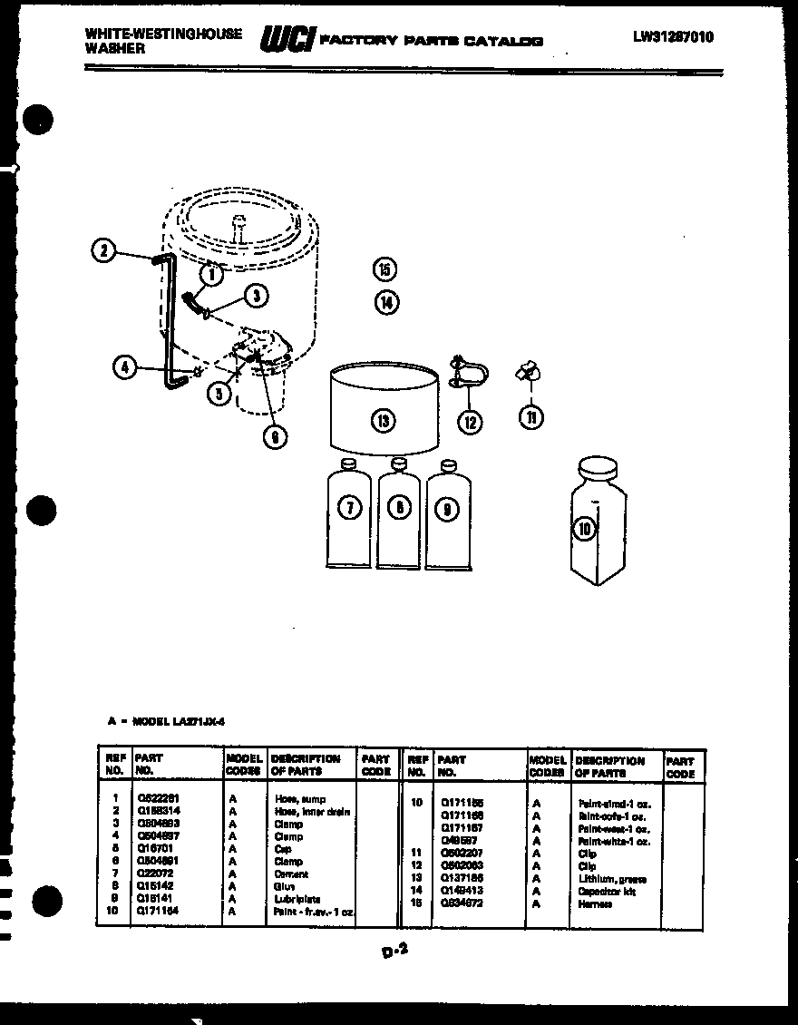08 - WASHER AND MISCELLANEOUS PARTS