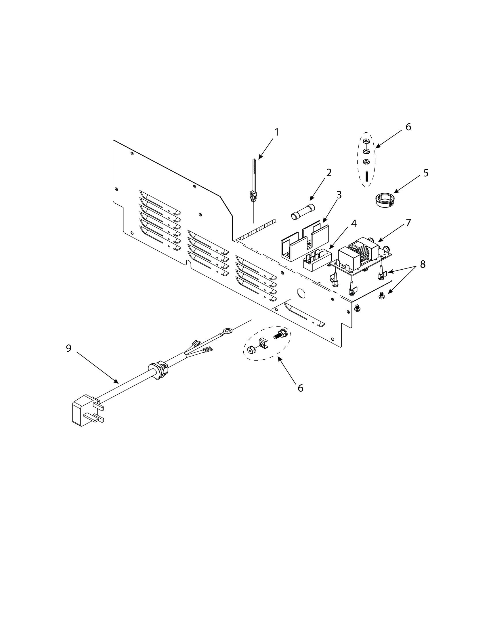 LOWER ACCESS PANEL / POWER CORD / FUSE