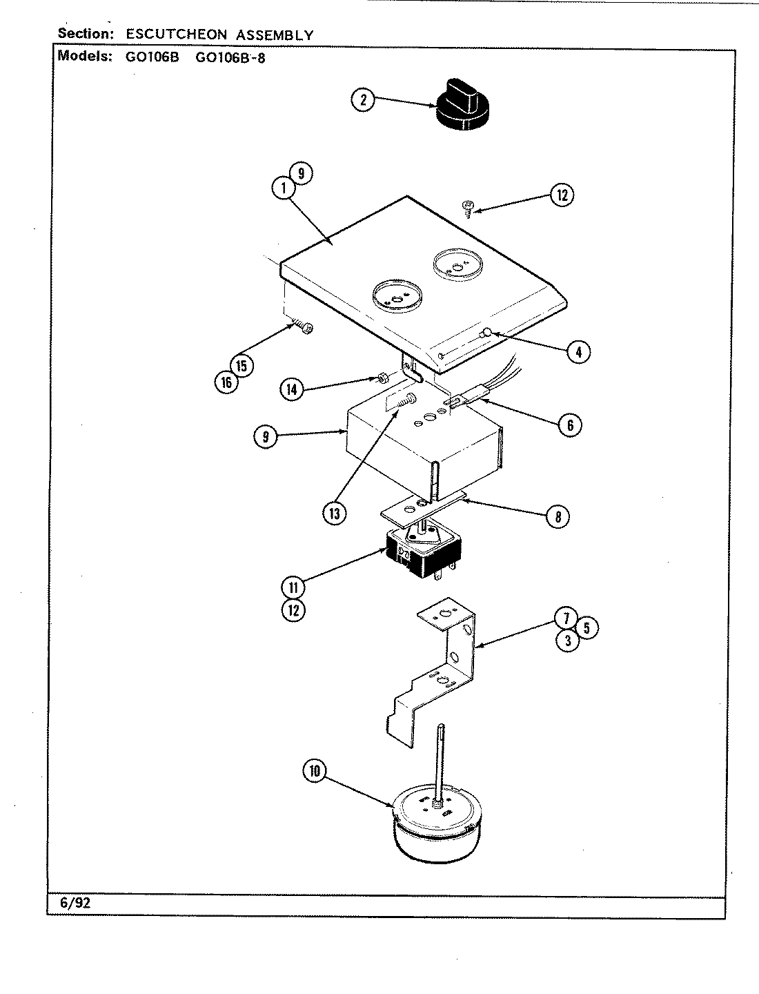 03 - ESCUTCHEON ASSEMBLY