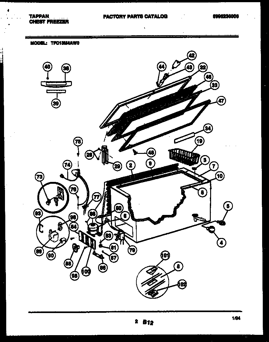 02 - CHEST FREEZER PARTS