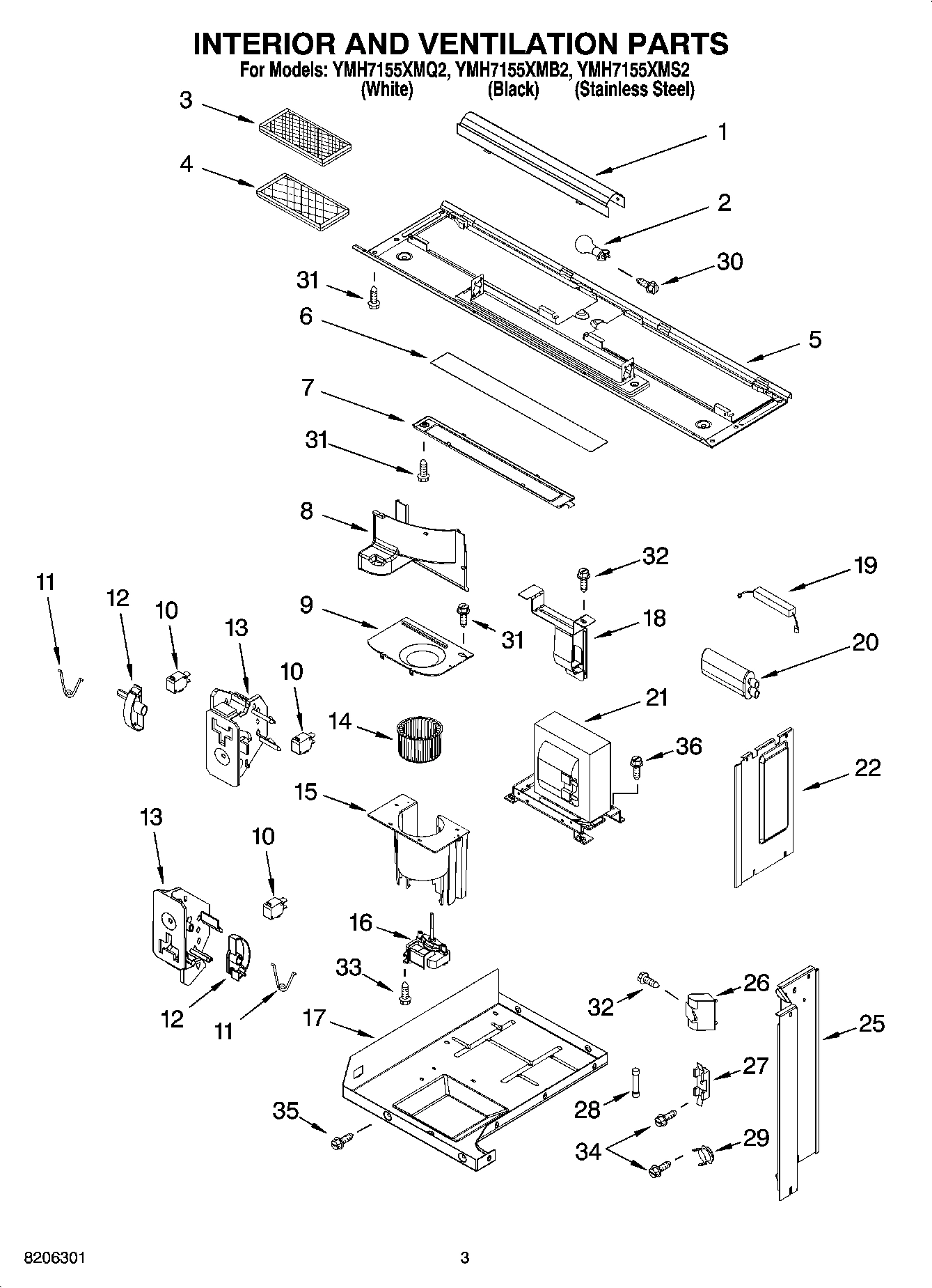 03 - INTERIOR AND VENTILATION PARTS