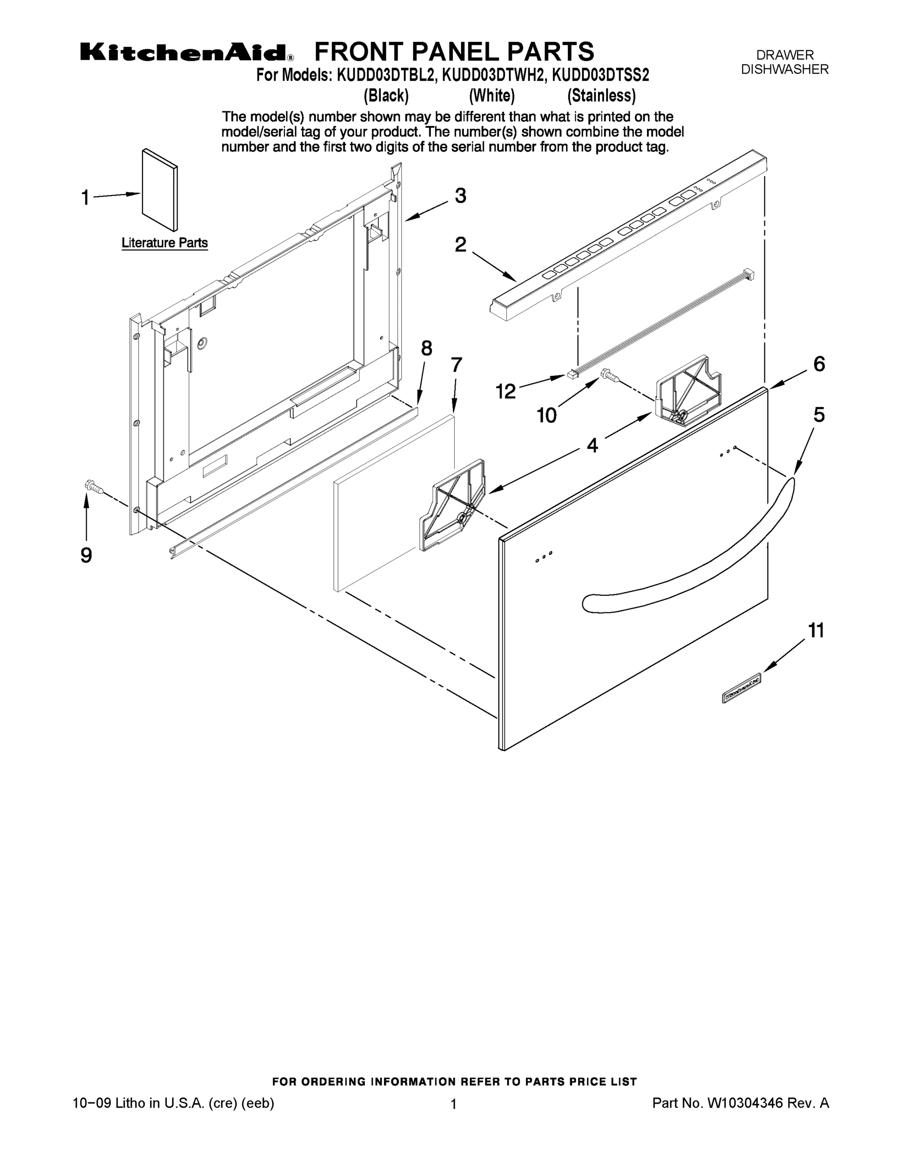 01 - FRONT PANEL PARTS