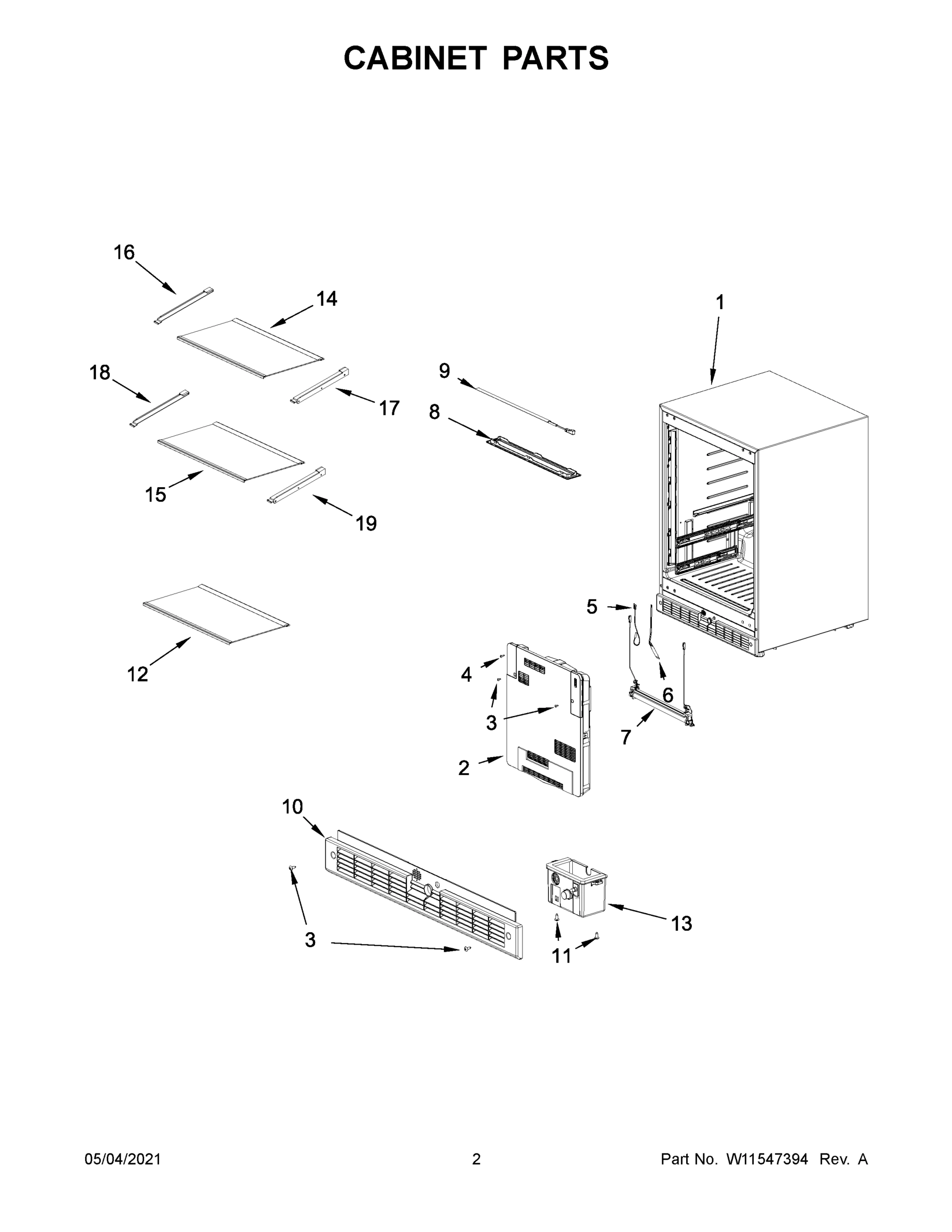 02 - CABINET PARTS
