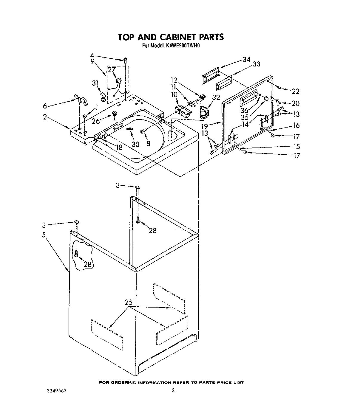 02 - TOP AND CABINET, LIT/OPTIONAL