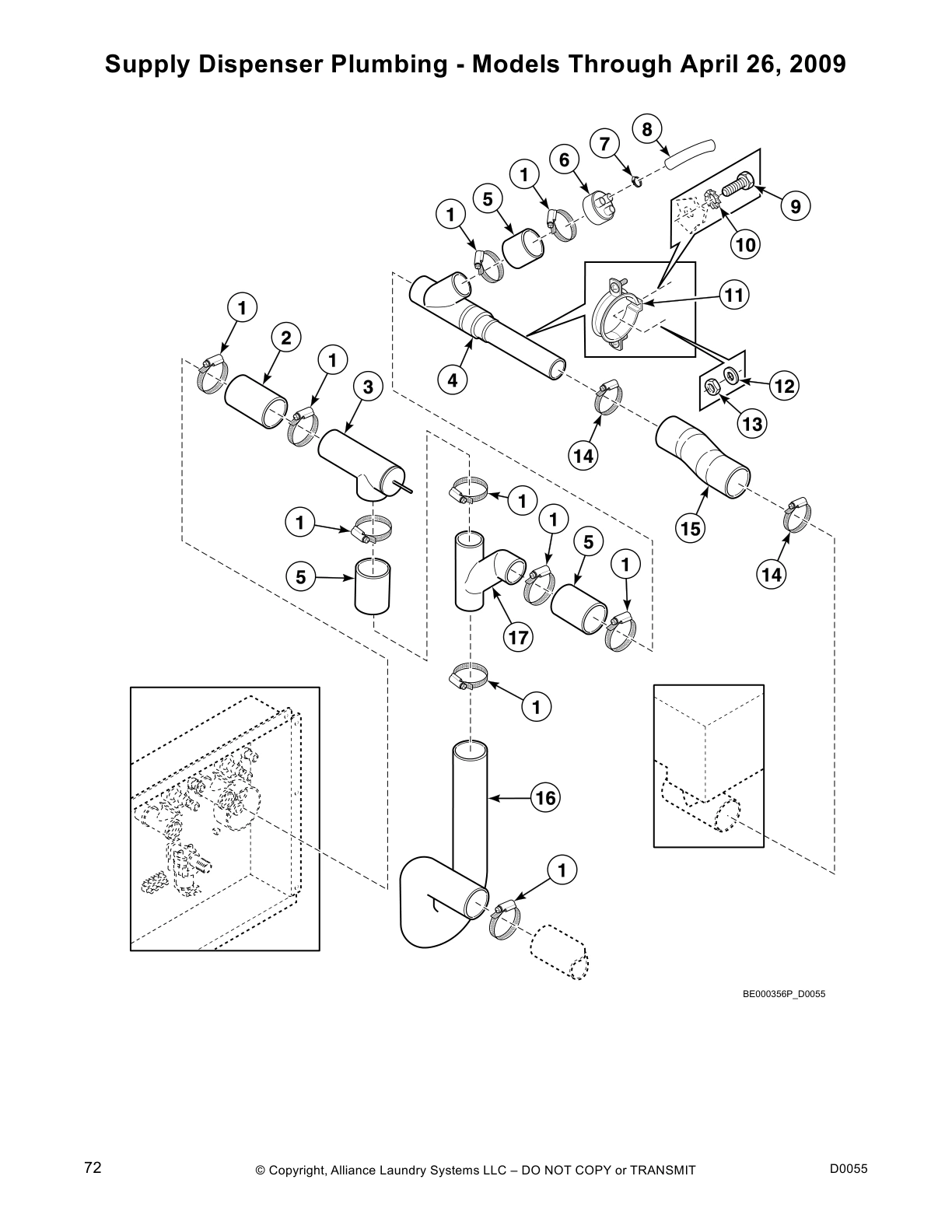 Supply Dispenser Plumbing - Models Through April 26, 2009