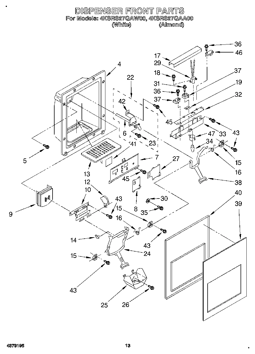 08 - DISPENSER FRONT