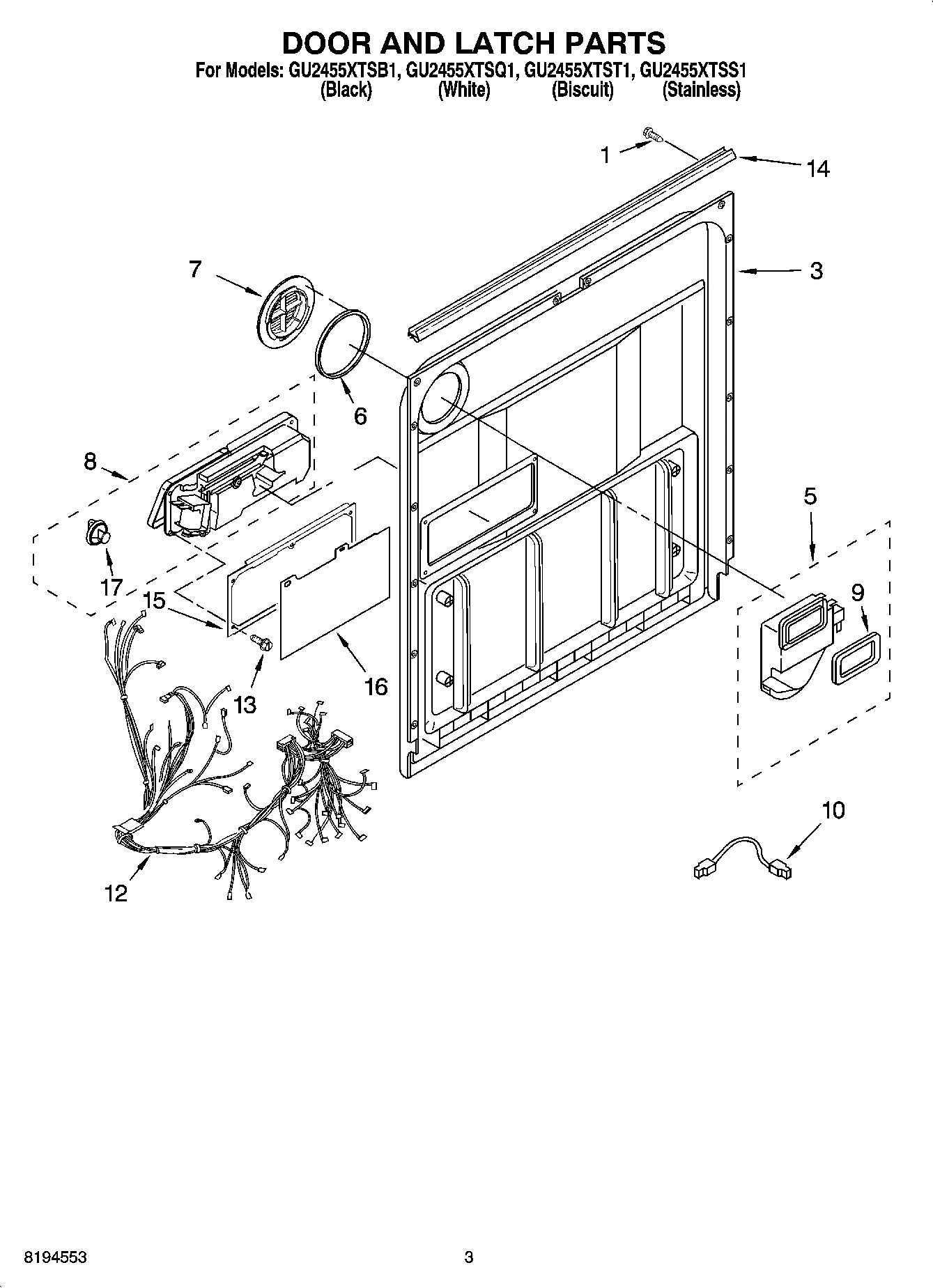 03 - DOOR AND LATCH PARTS
