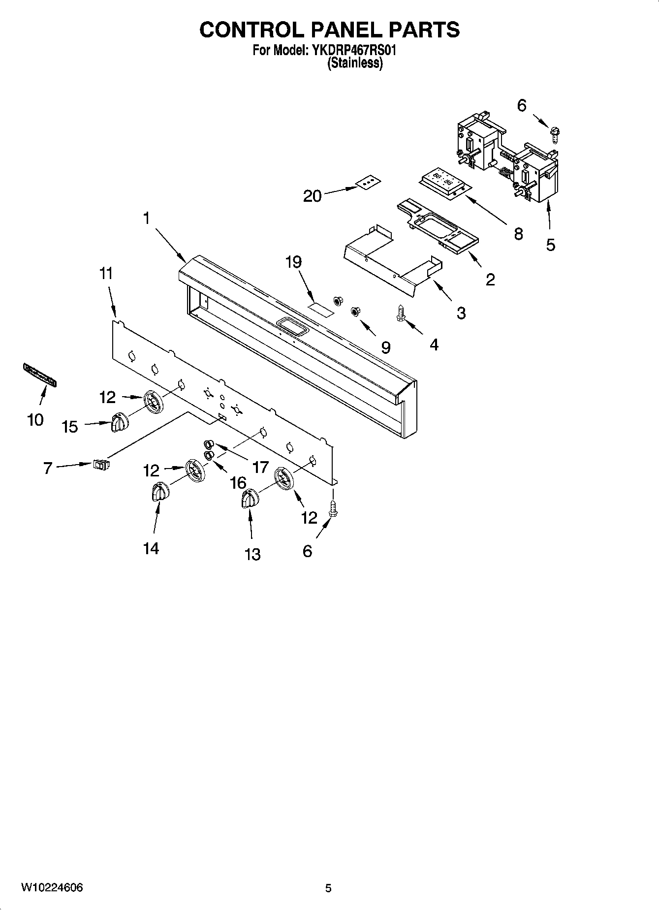04 - CONTROL PANEL PARTS