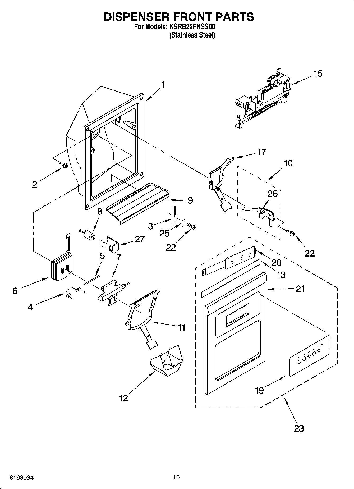 09 - DISPENSER FRONT PARTS