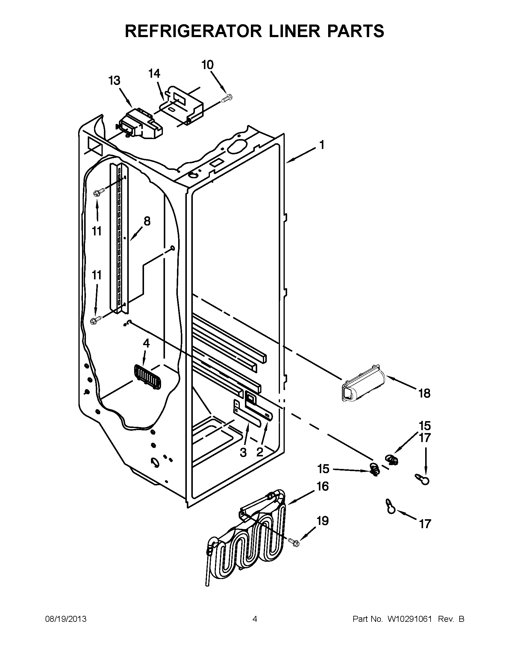 03 - REFRIGERATOR LINER PARTS