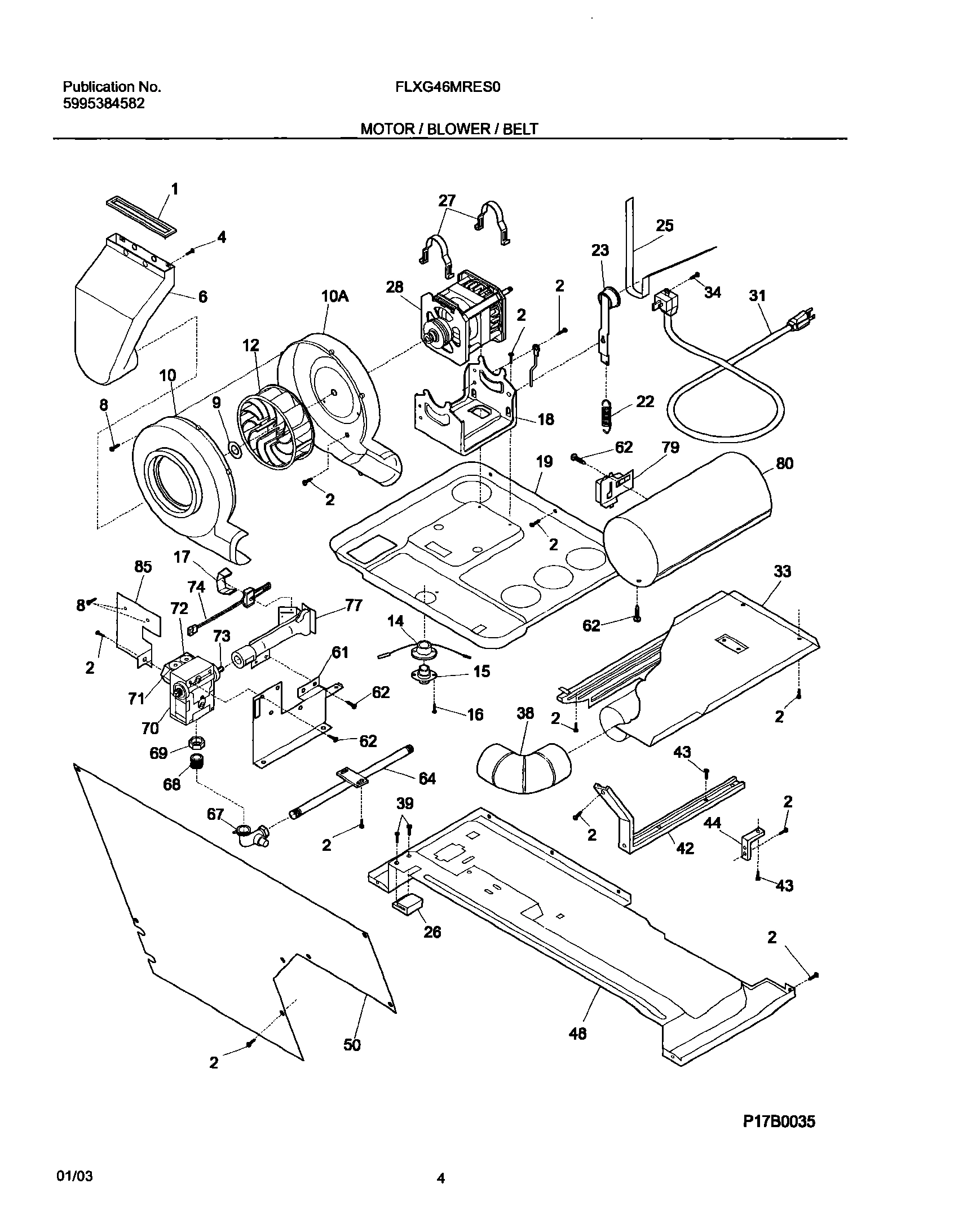 05 - MOTOR/BLOWER/BELT