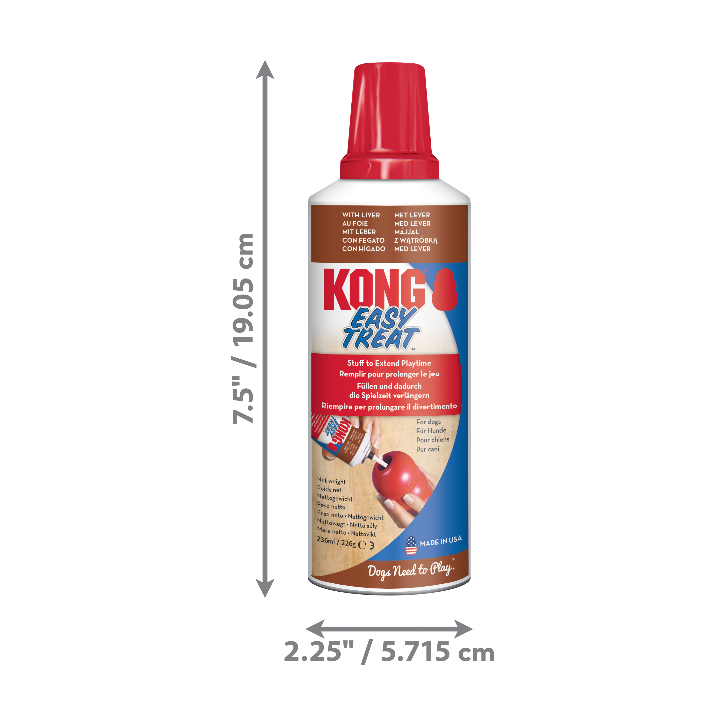 Kong Stuff'N All Natural Peanut Butter Bacon Banana 6 oz