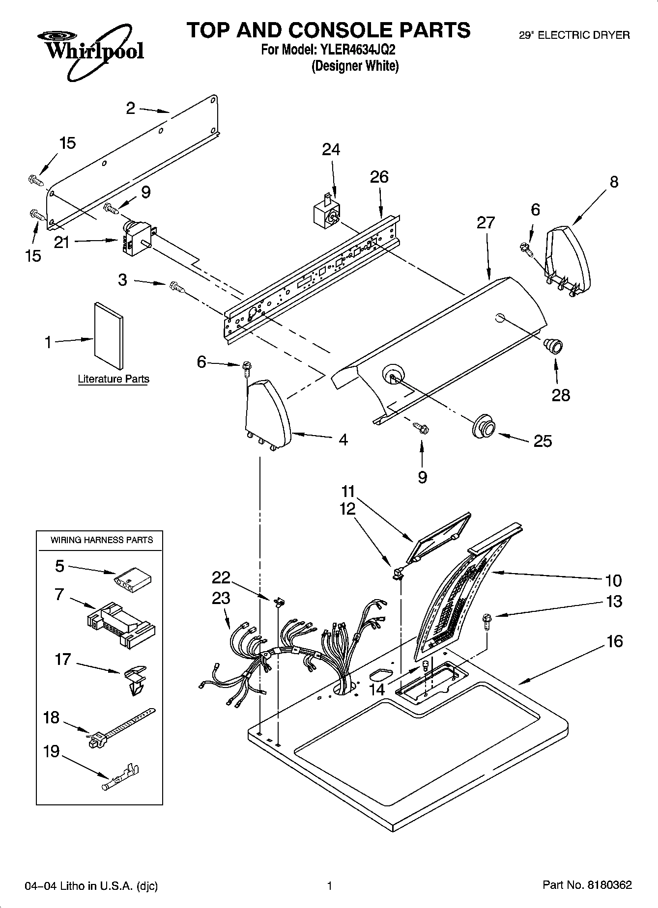 01 - TOP AND CONSOLE PARTS