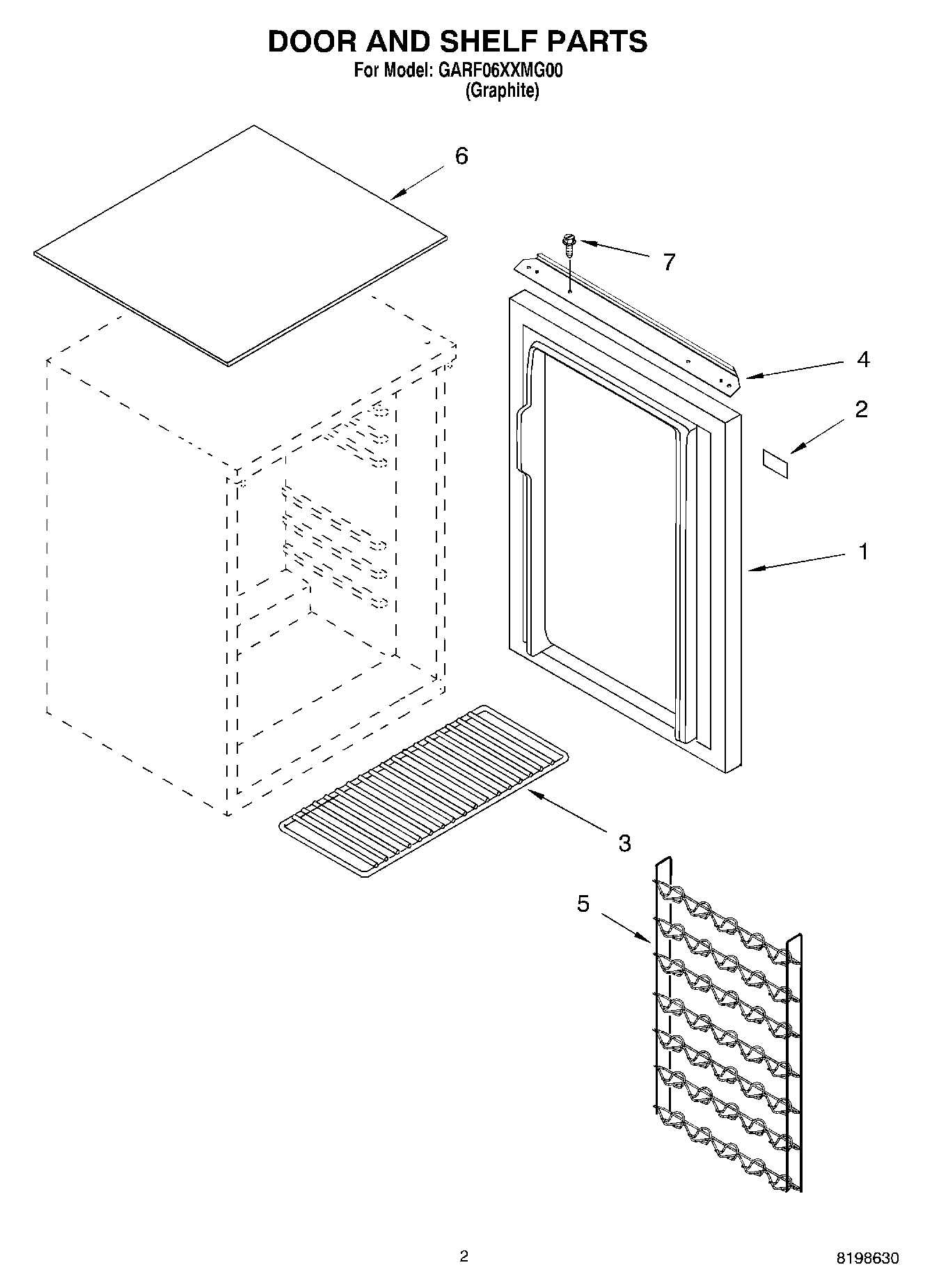 02 - DOOR AND SHELF PARTS