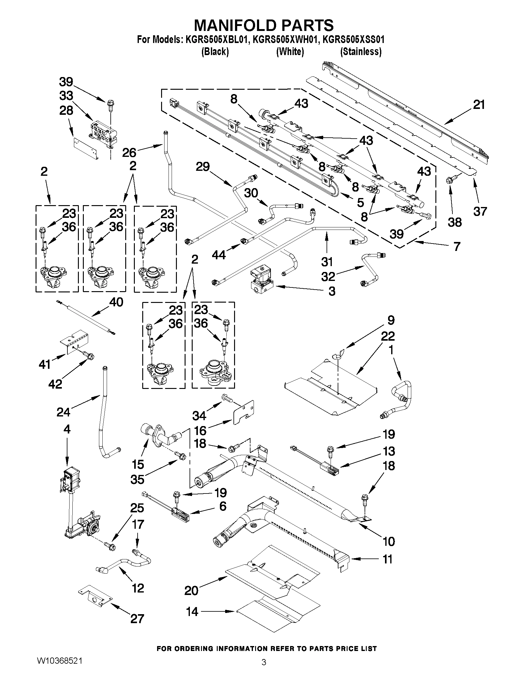 03 - MANIFOLD PARTS