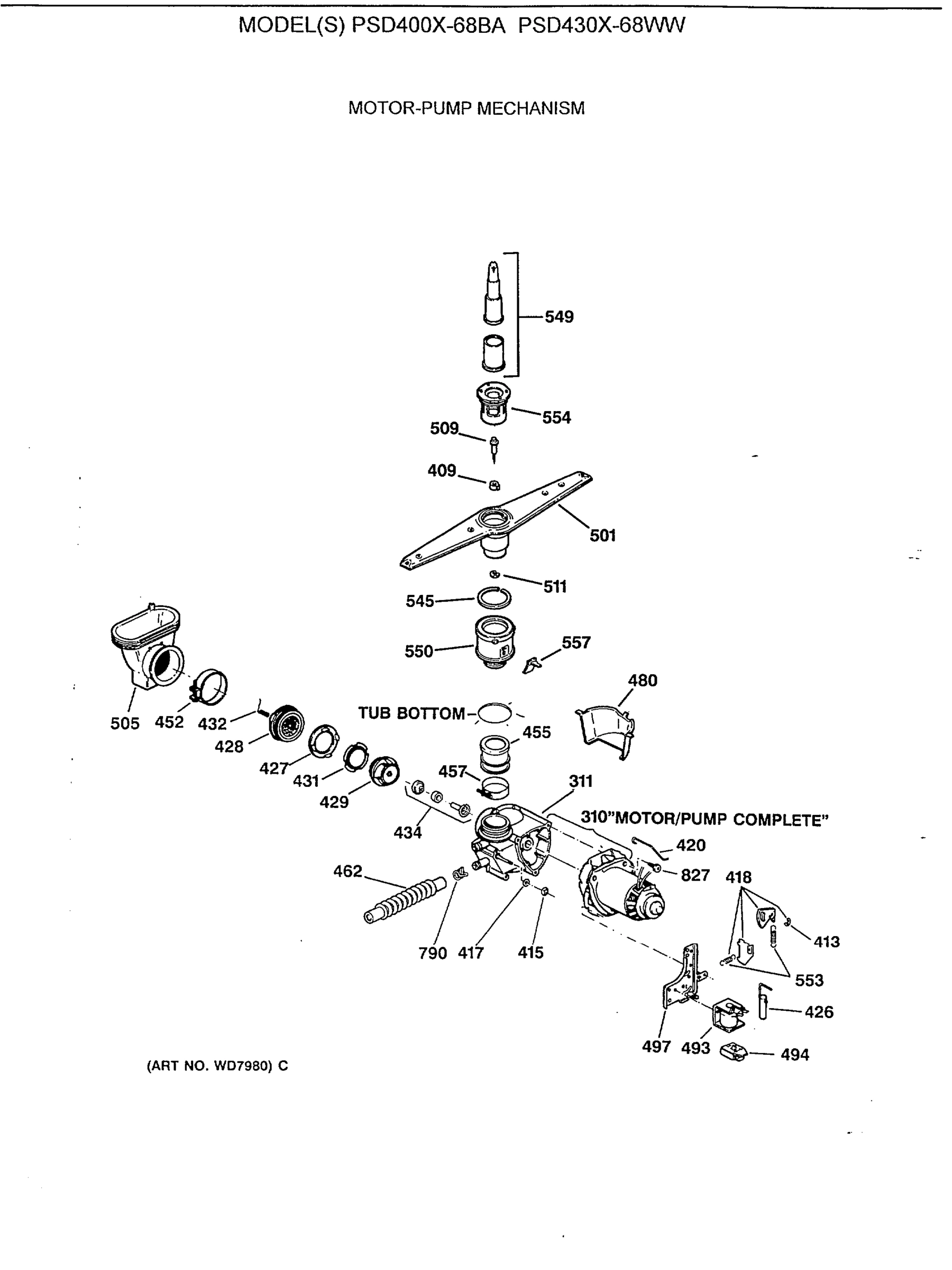MOTOR-PUMP MECHANISM