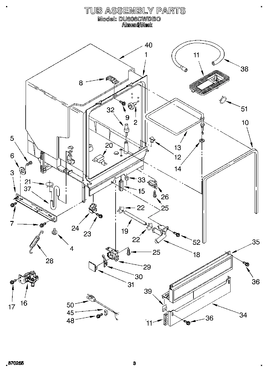 03 - TUB ASSEMBLY