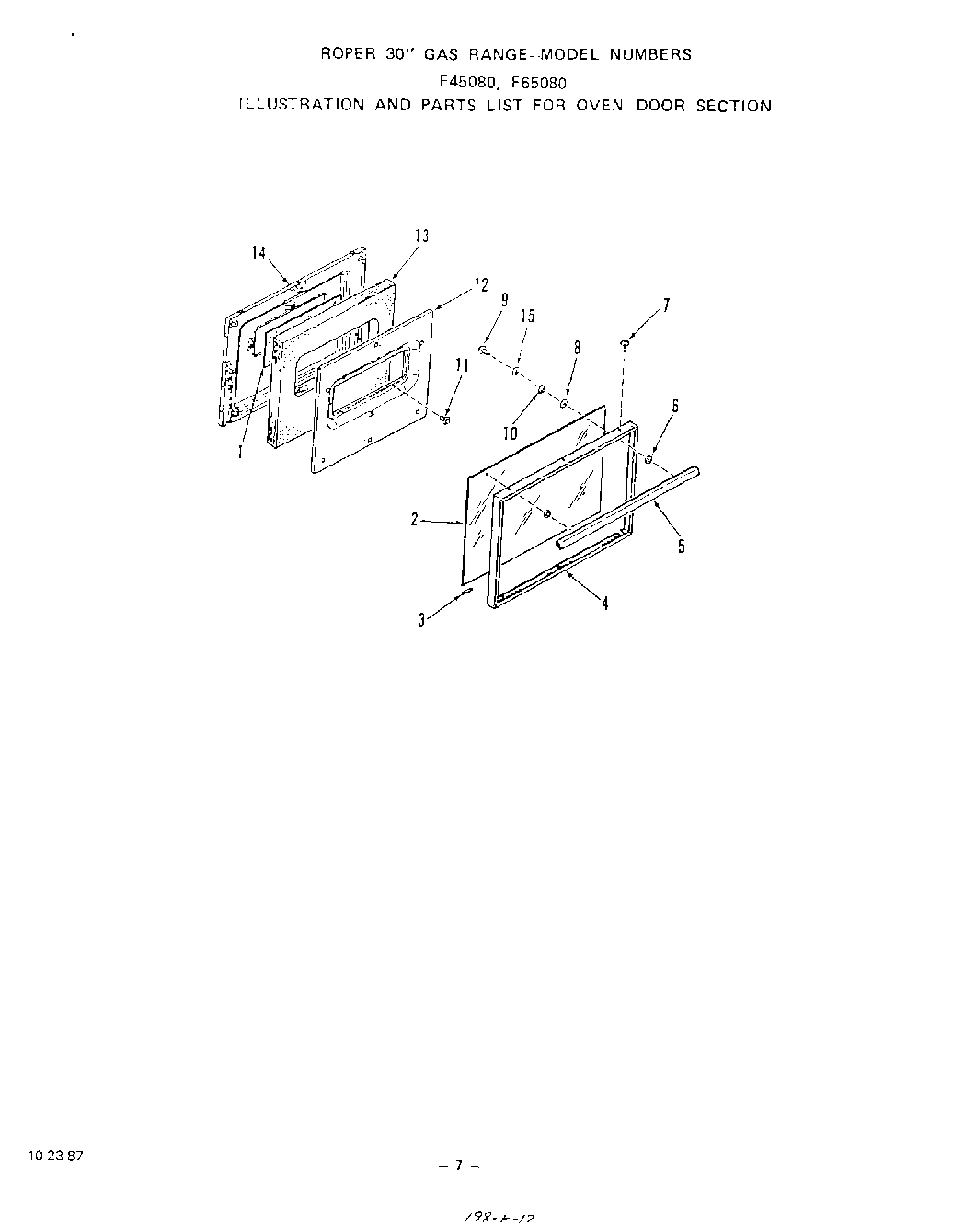 06 - OVEN DOOR