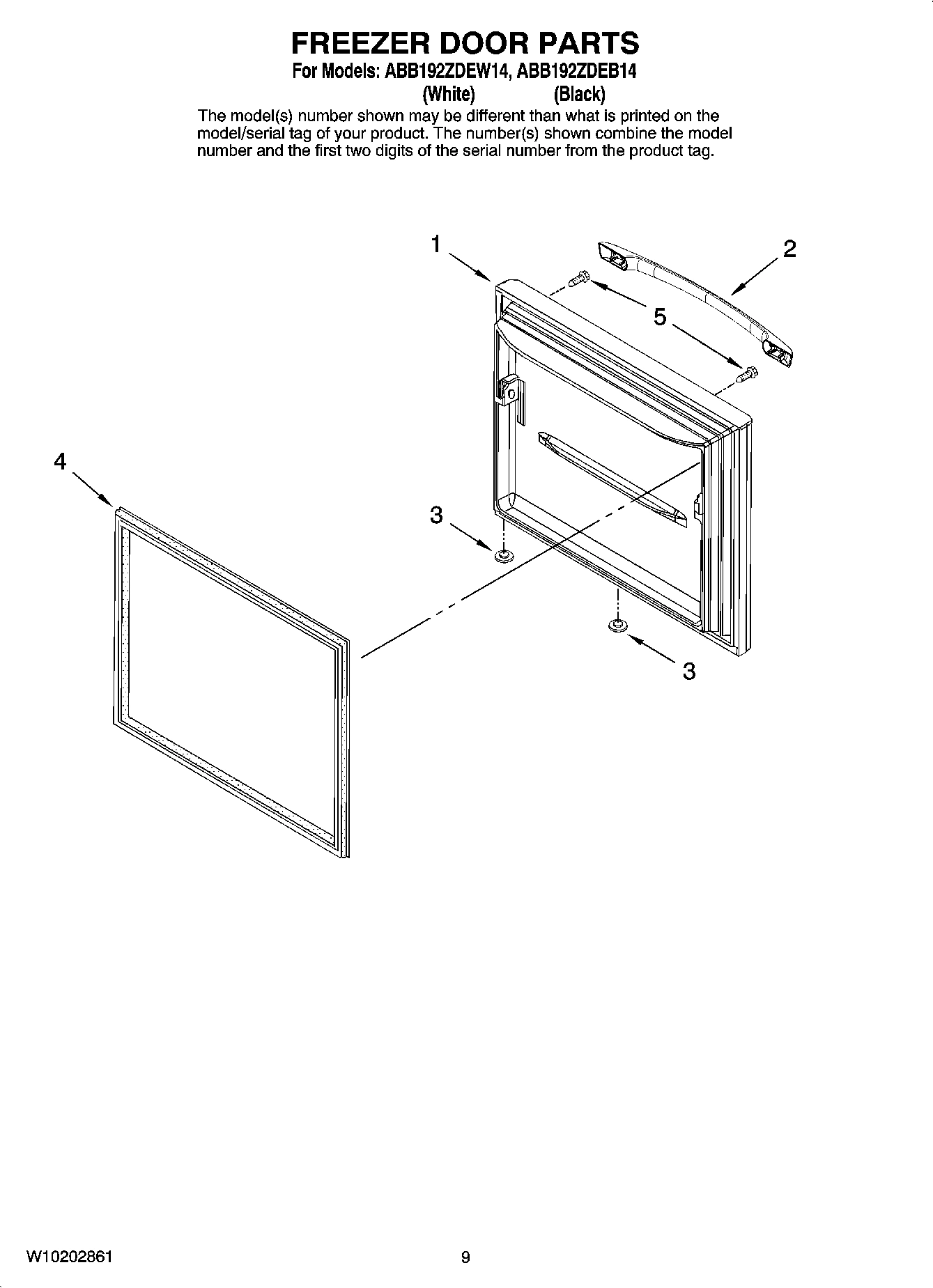 05 - FREEZER DOOR PARTS