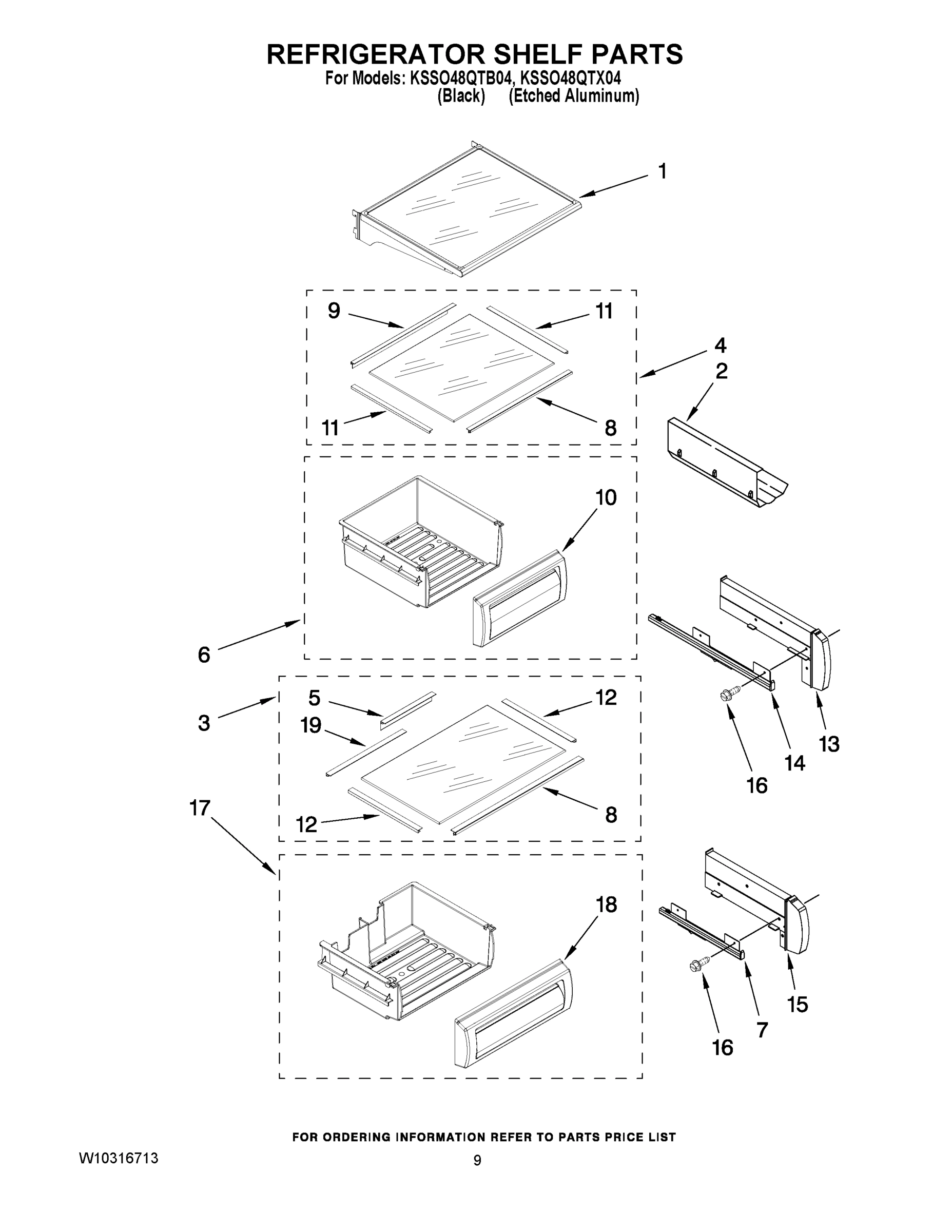 07 - REFRIGERATOR SHELF PARTS