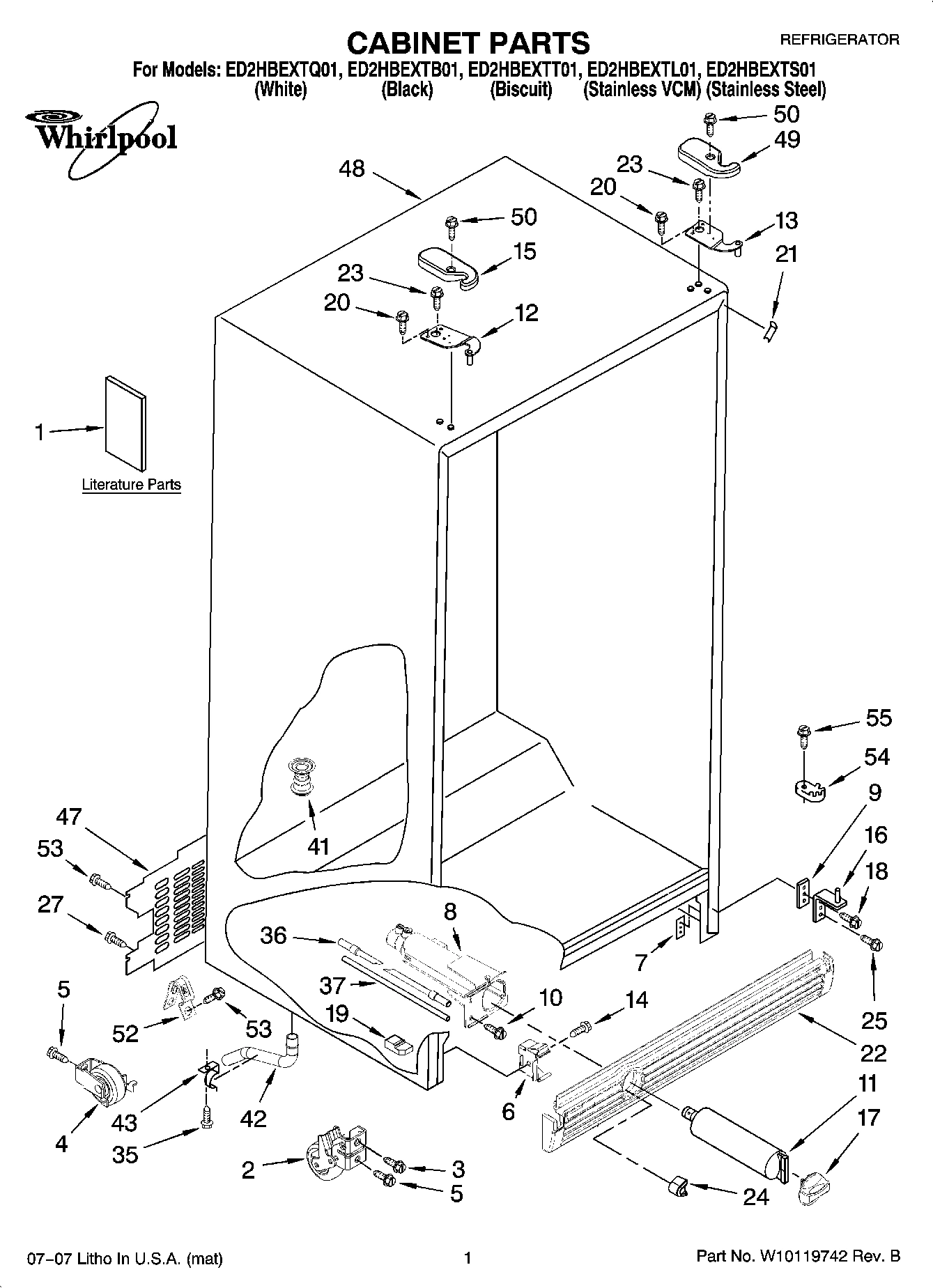 01 - CABINET PARTS