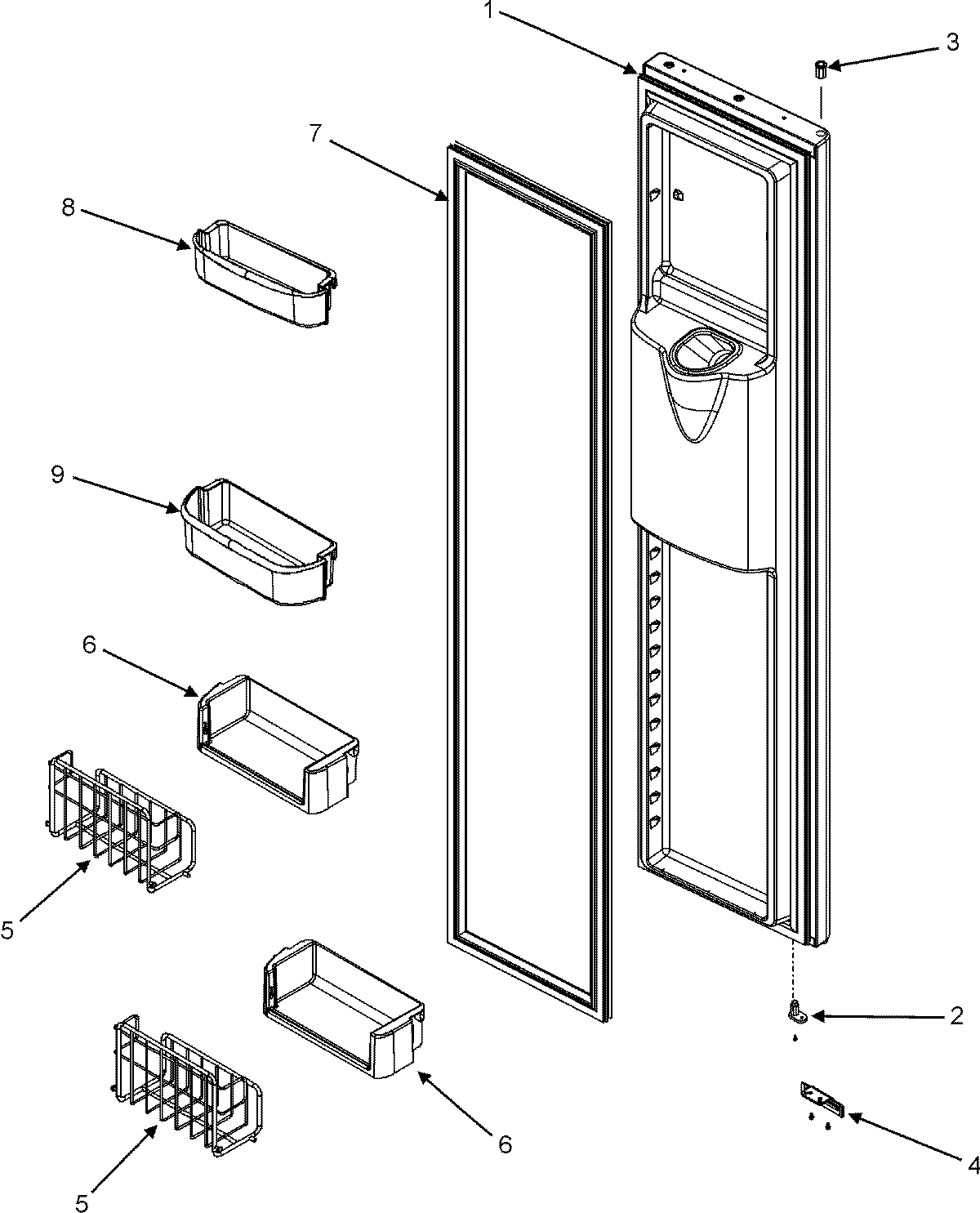09 - FREEZER DOOR (GC2227HEK3/5/9)