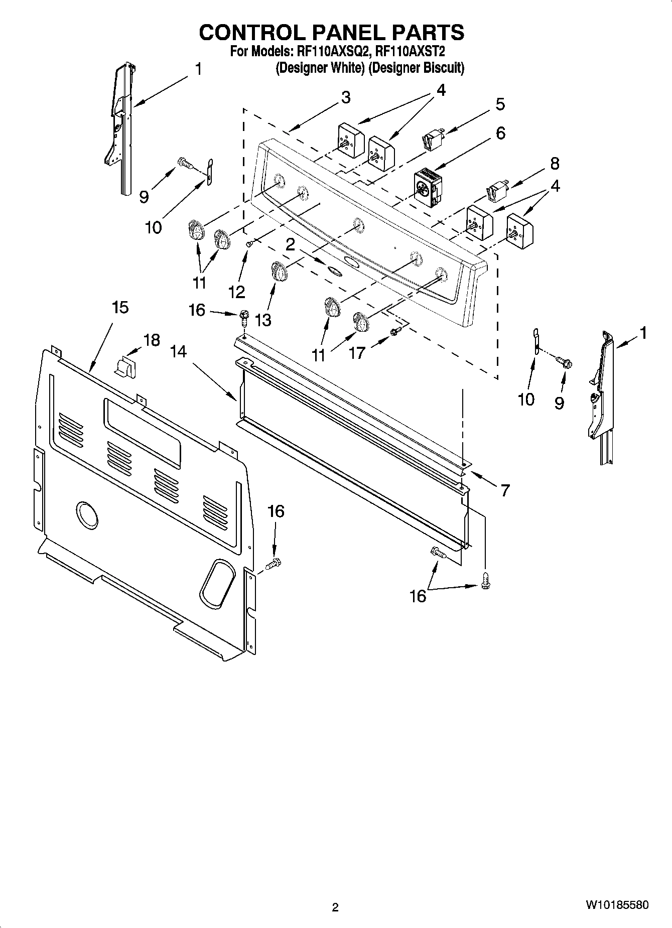 02 - CONTROL PANEL PARTS