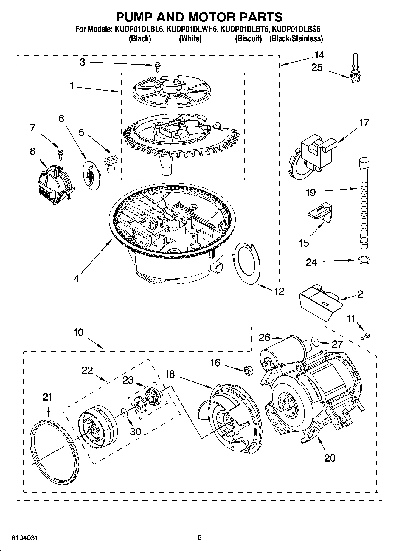 08 - PUMP AND MOTOR PARTS