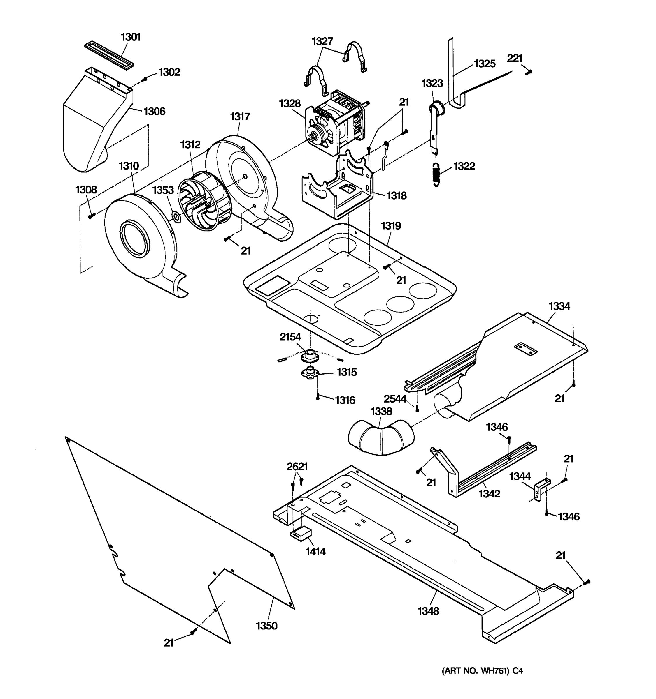 DRYER MOTOR, BLOWER & BELT